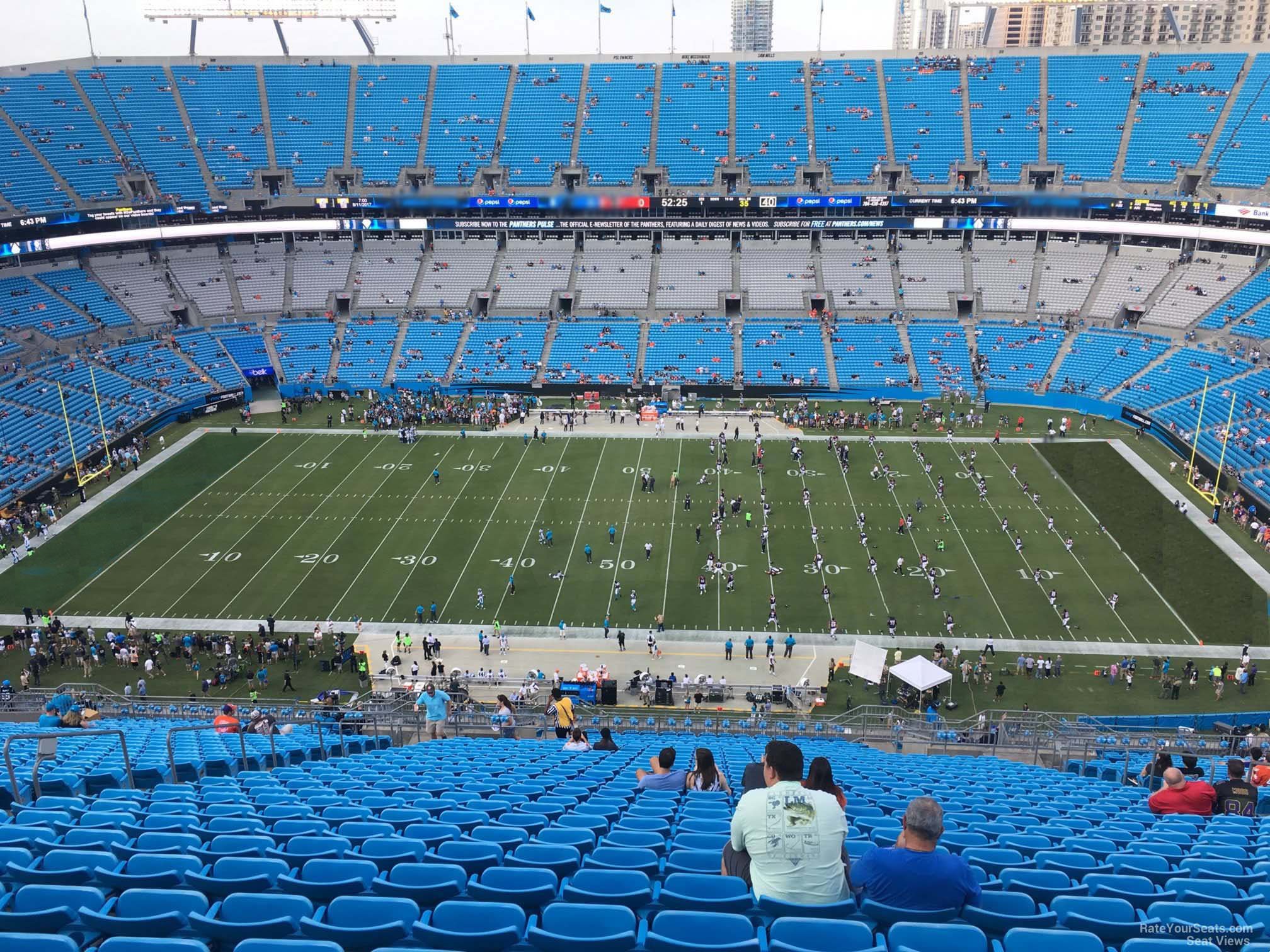 section 541, row 29 seat view  for football - bank of america stadium