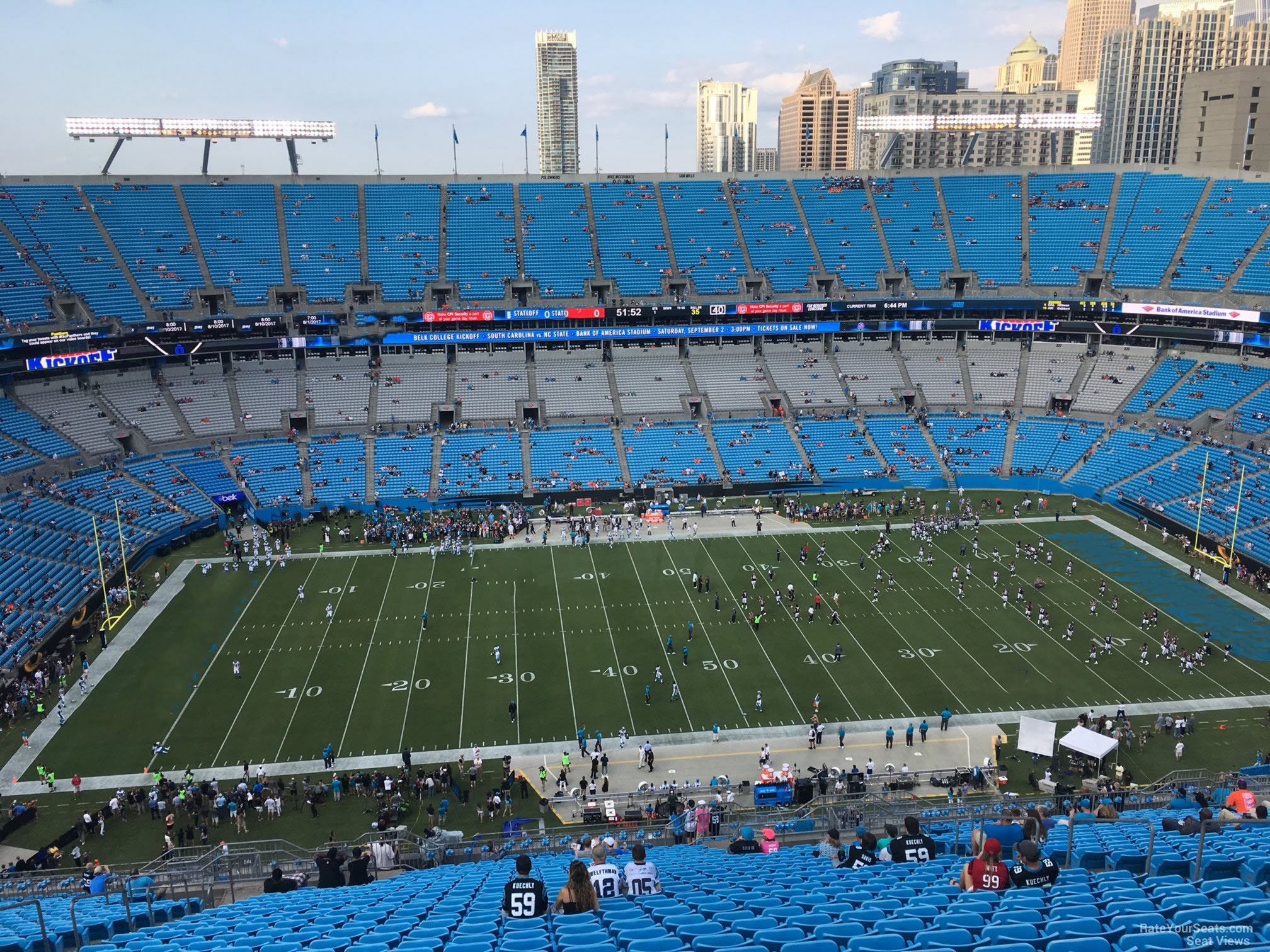 section 543, row 29 seat view  for football - bank of america stadium