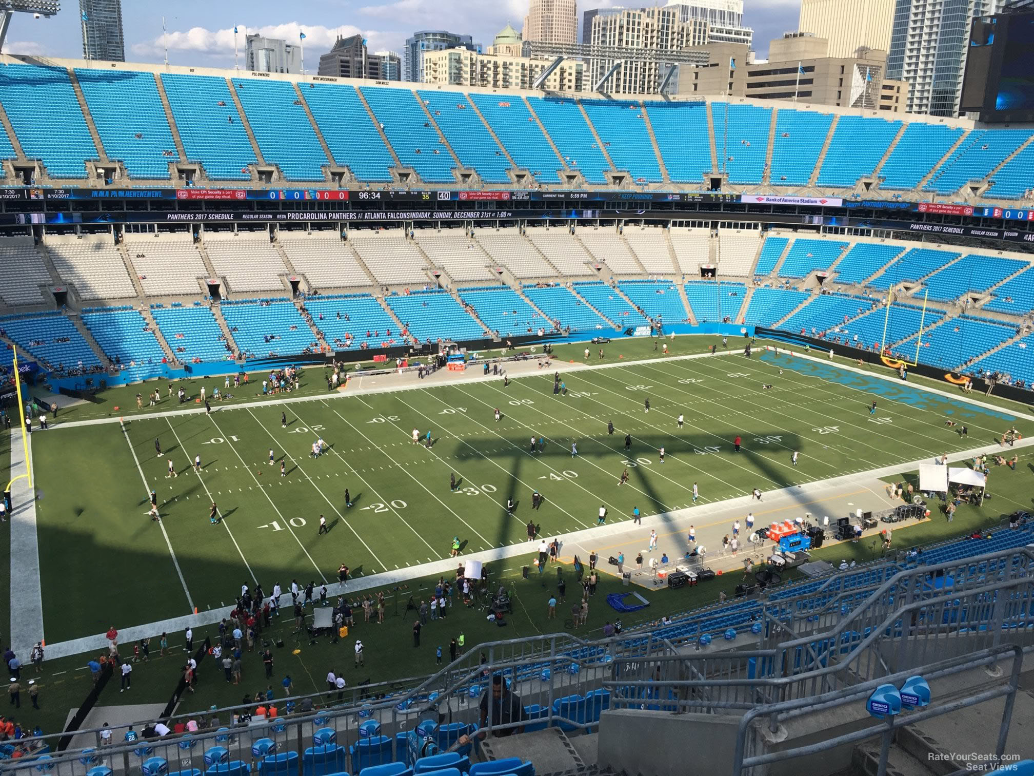 section 546, row 9 seat view  for football - bank of america stadium