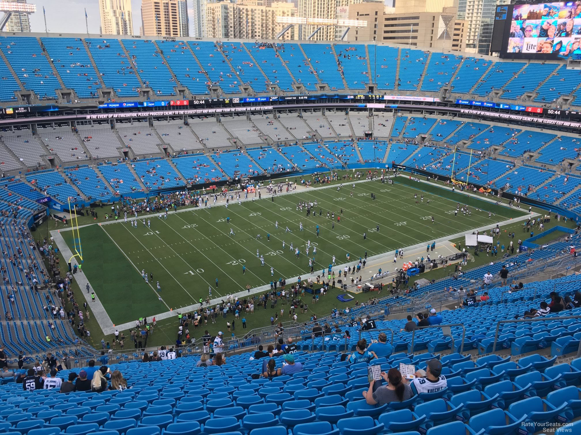section 547, row 29 seat view  for football - bank of america stadium