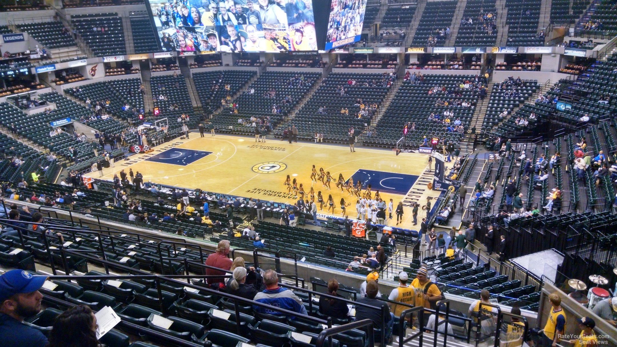 section 103, row 11 seat view  for basketball - gainbridge fieldhouse