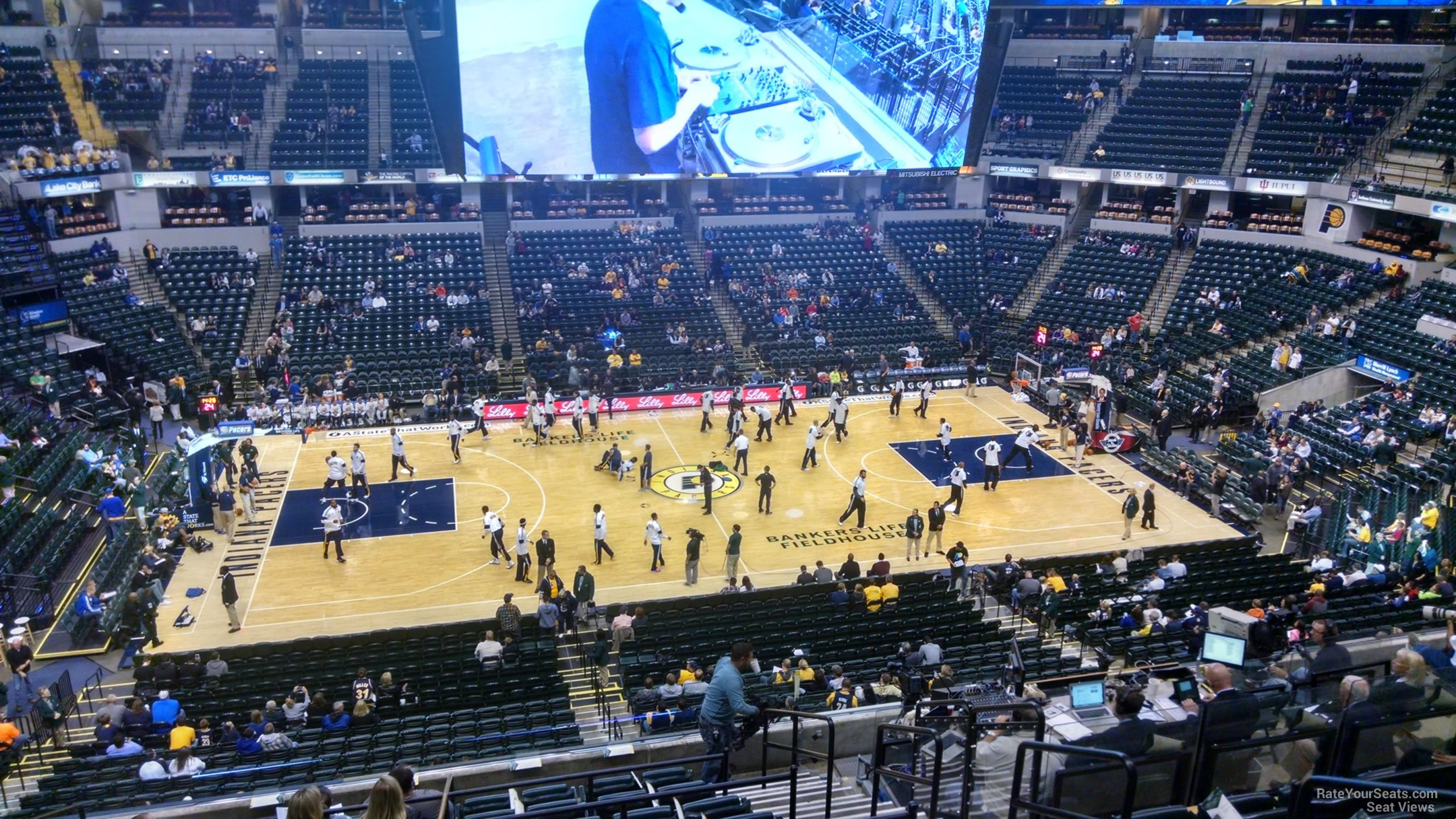 section 117, row 11 seat view  for basketball - gainbridge fieldhouse