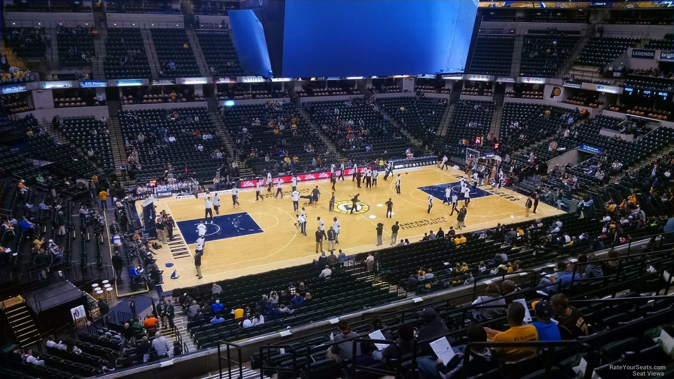 section 118, row 11 seat view  for basketball - gainbridge fieldhouse