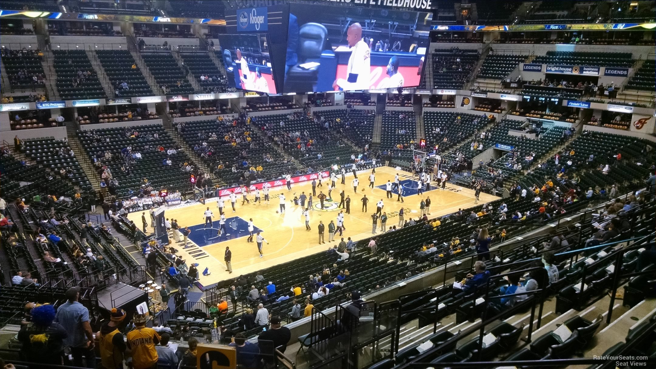 section 119, row 11 seat view  for basketball - gainbridge fieldhouse