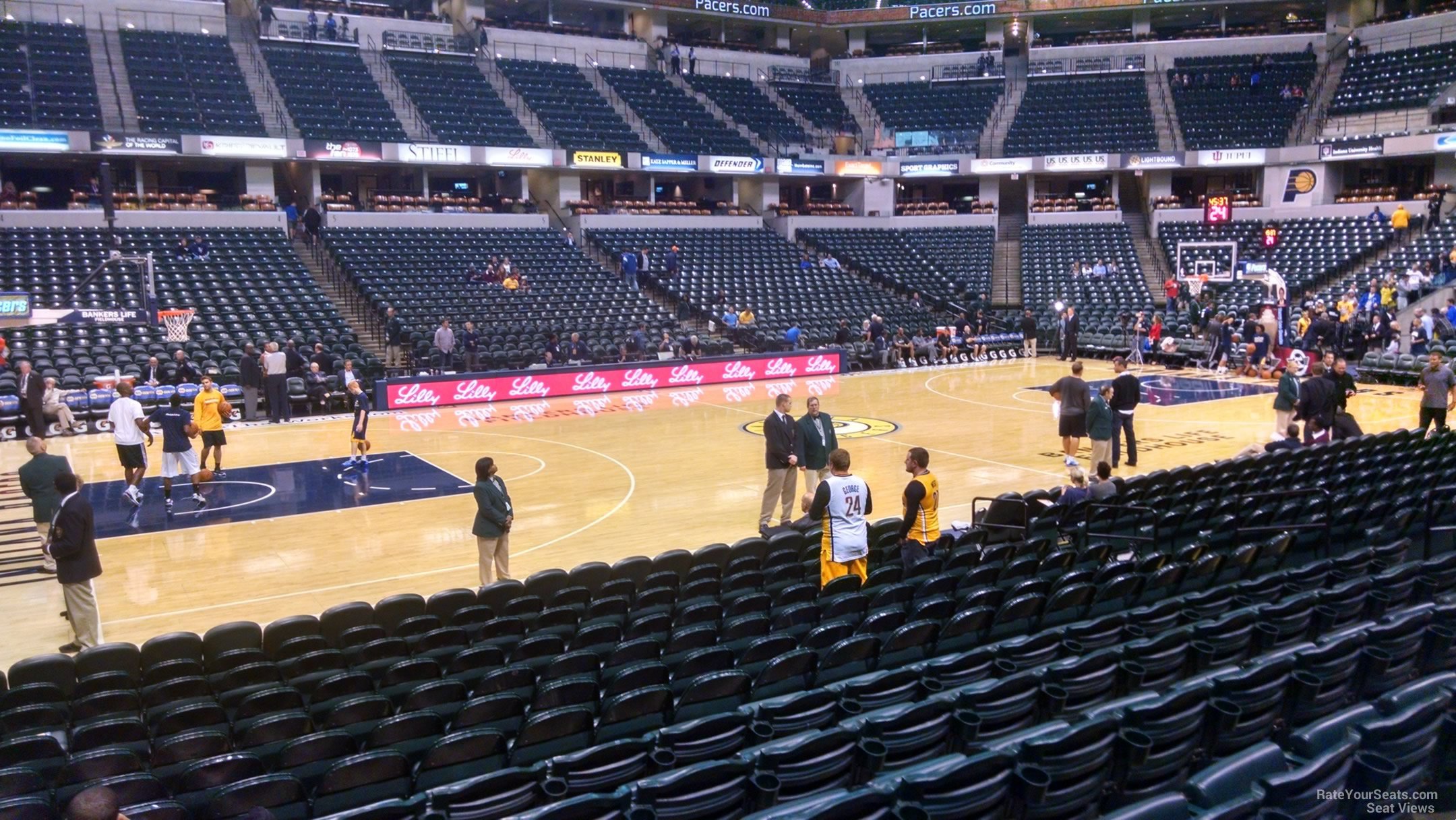 section 17, row 13 seat view  for basketball - gainbridge fieldhouse