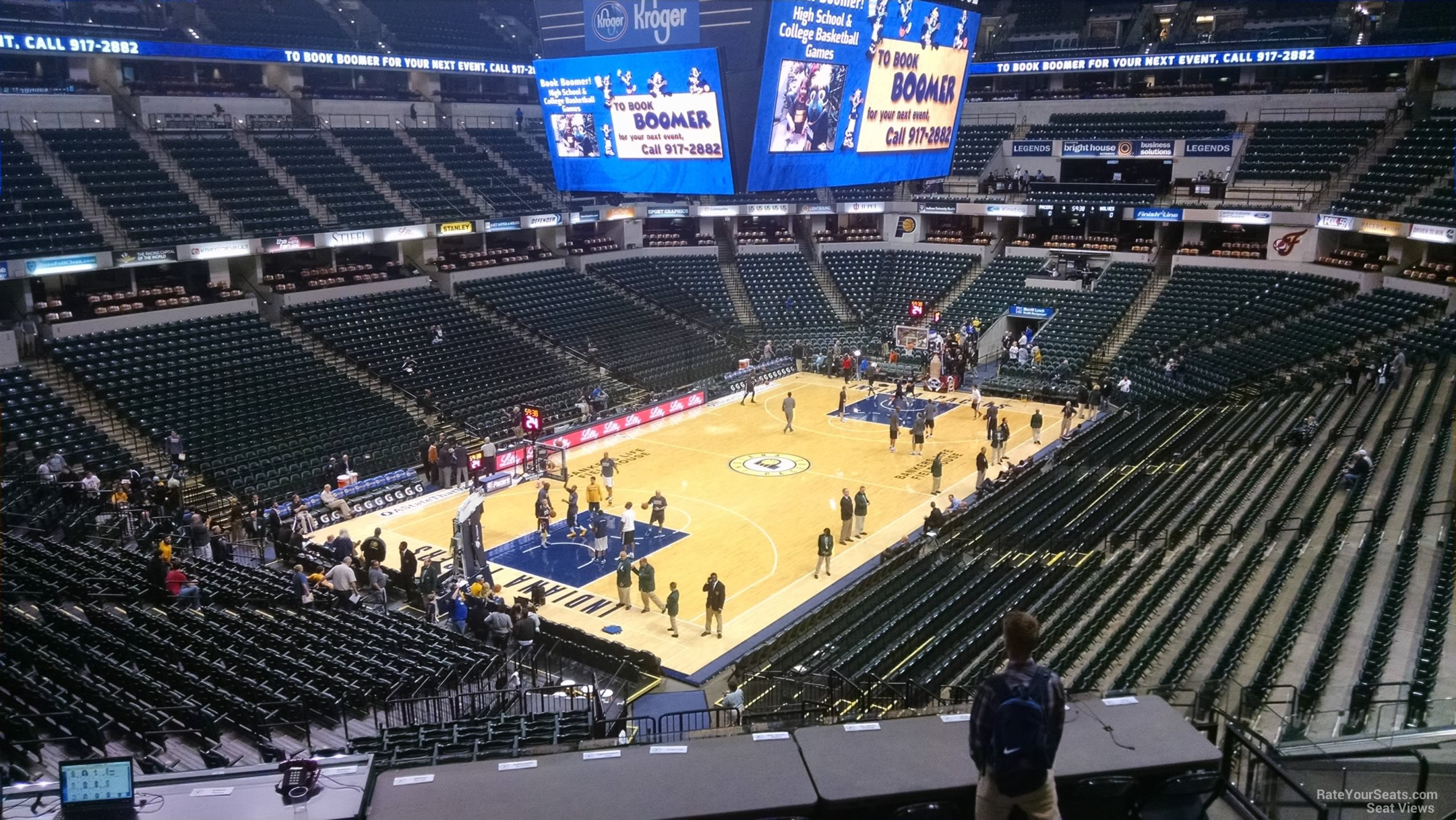 section 120, row 31 seat view  for basketball - gainbridge fieldhouse