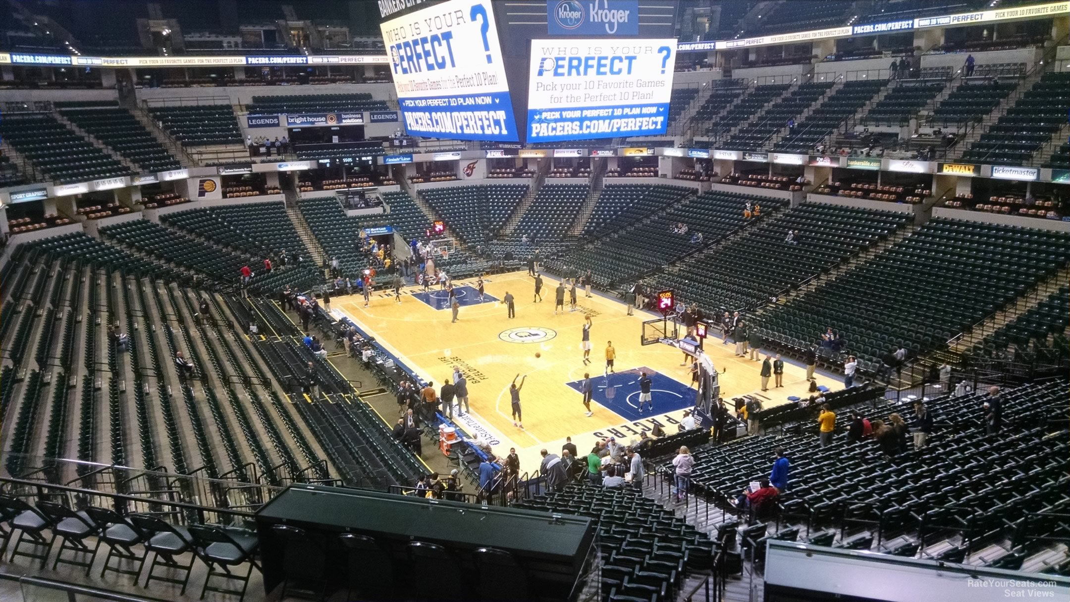 section 101, row 31 seat view  for basketball - gainbridge fieldhouse