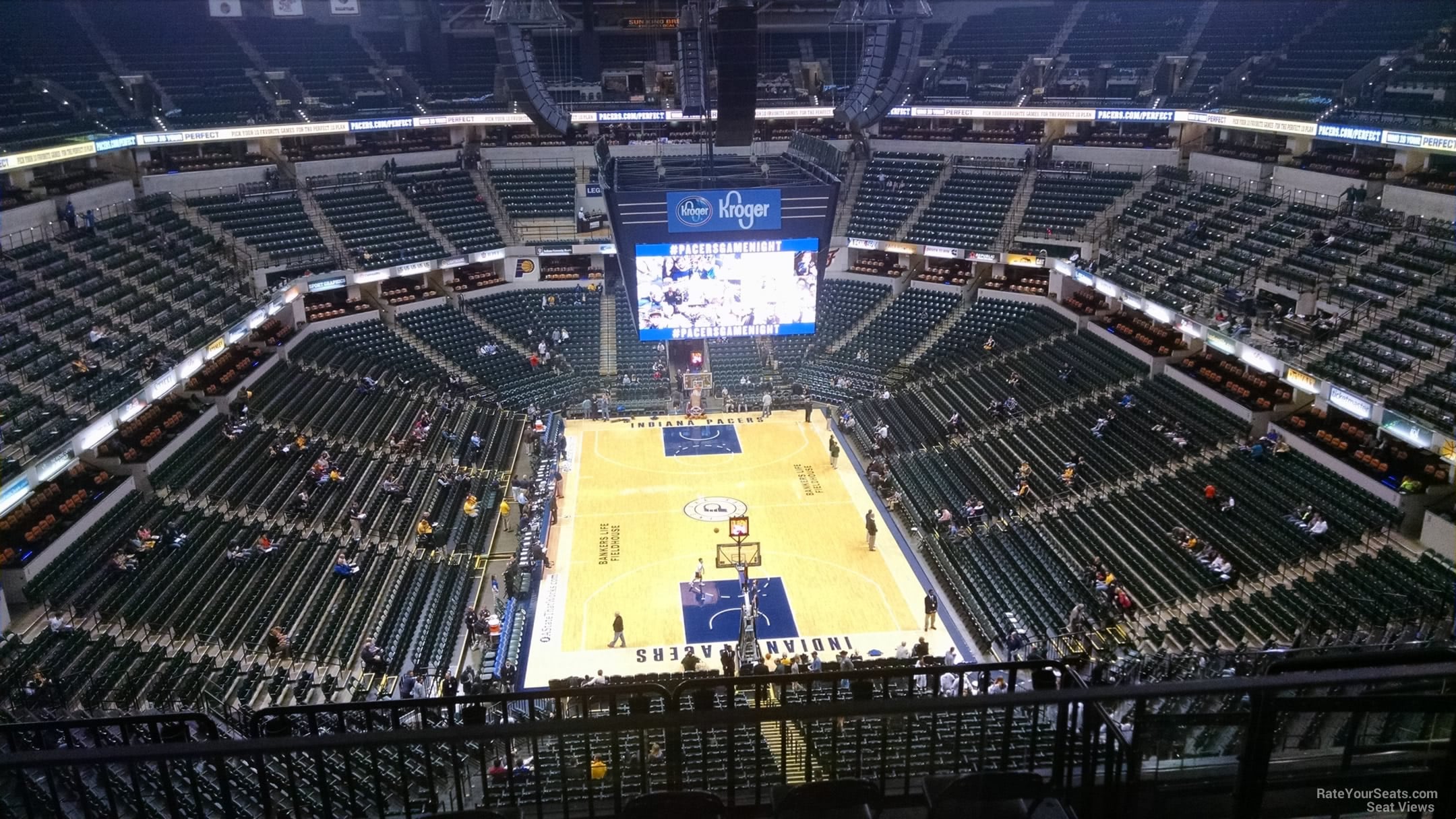 section 201, row 7 seat view  for basketball - gainbridge fieldhouse