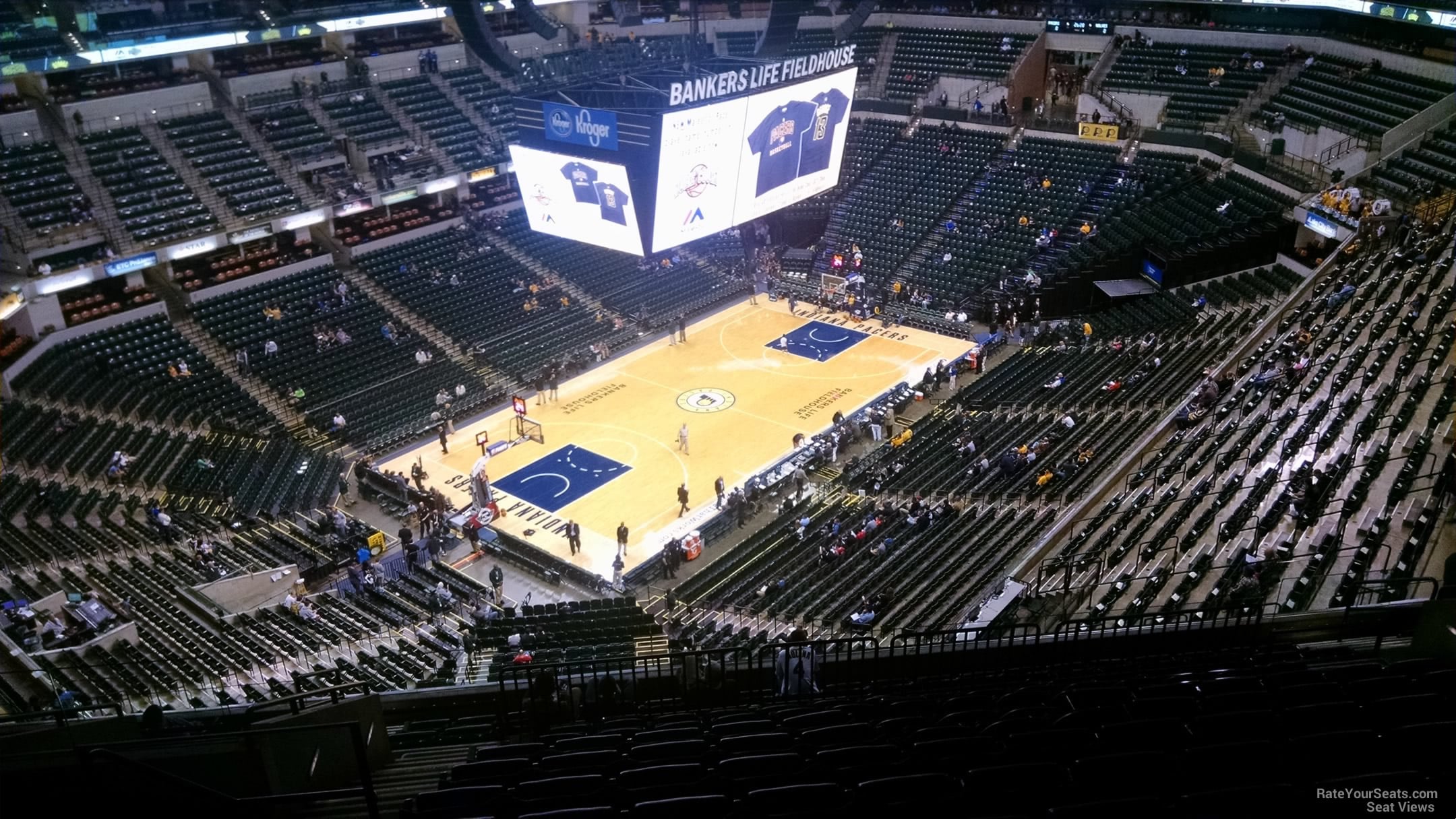 section 212, row 13 seat view for basketball - gainbridge fieldhouse