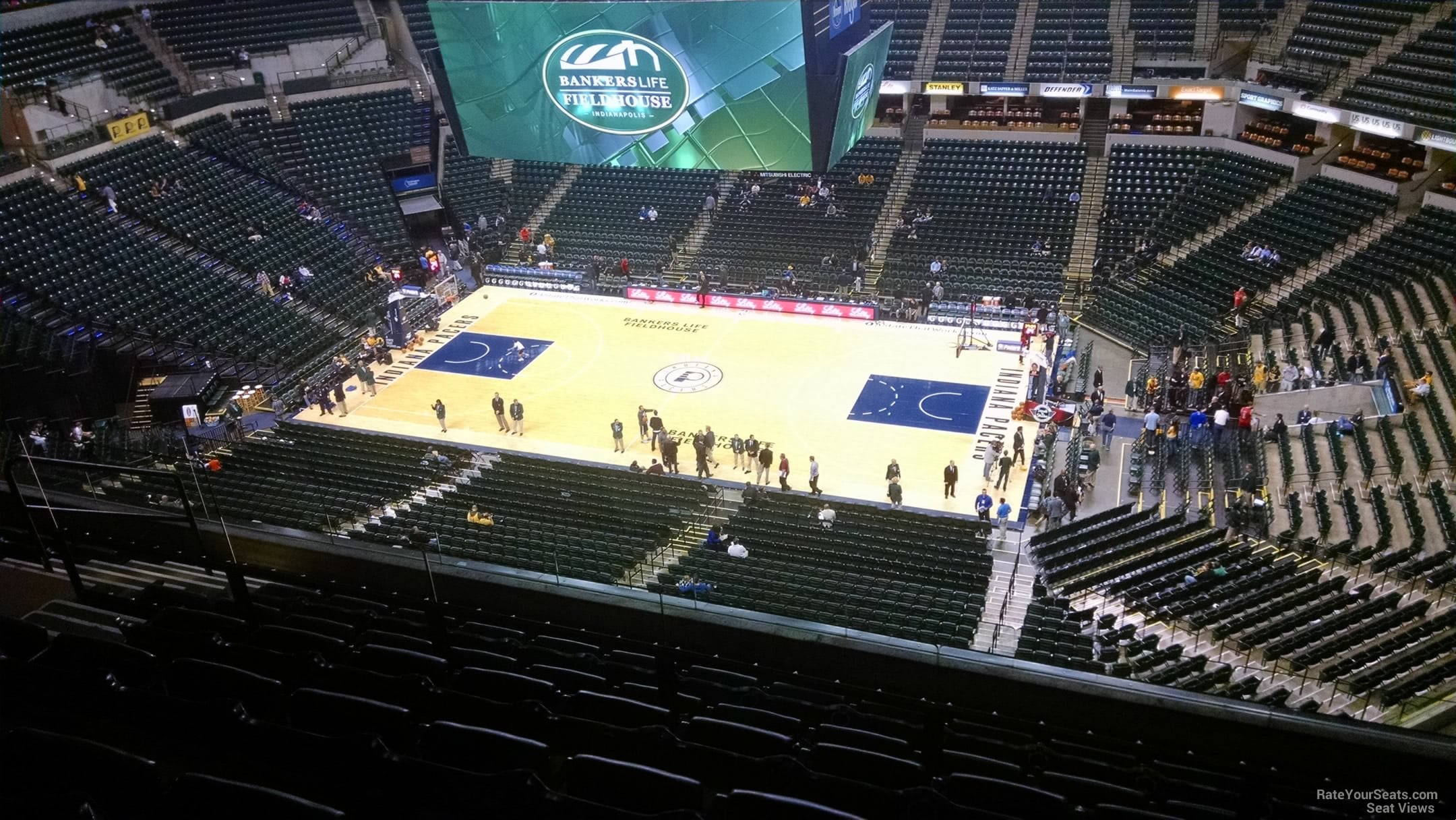 section 223, row 7 seat view  for basketball - gainbridge fieldhouse