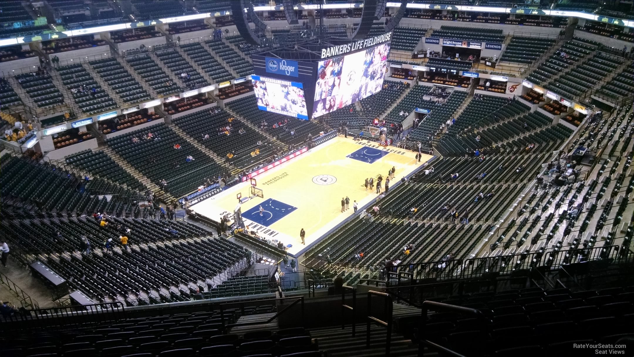 section 229, row 15 seat view  for basketball - gainbridge fieldhouse