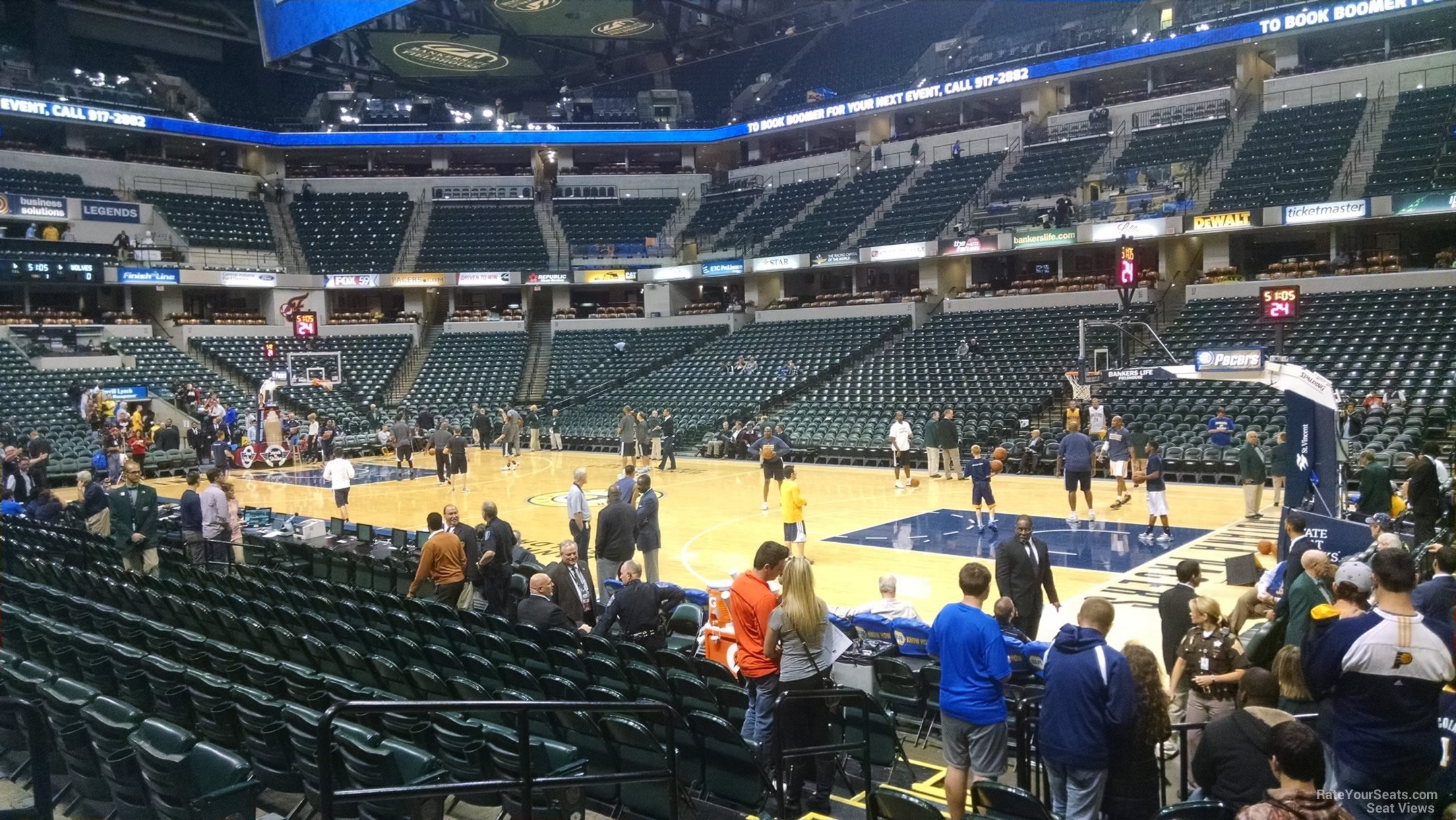 section 3, row 13 seat view  for basketball - gainbridge fieldhouse