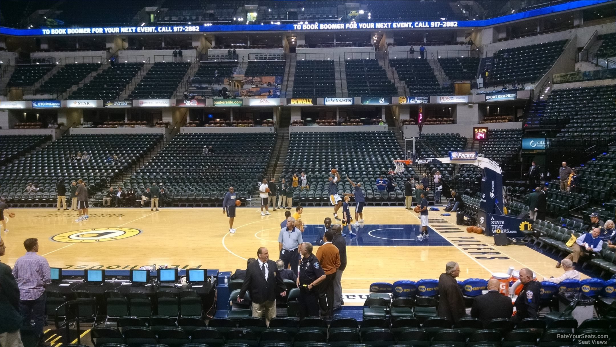 section 4, row 13 seat view  for basketball - gainbridge fieldhouse