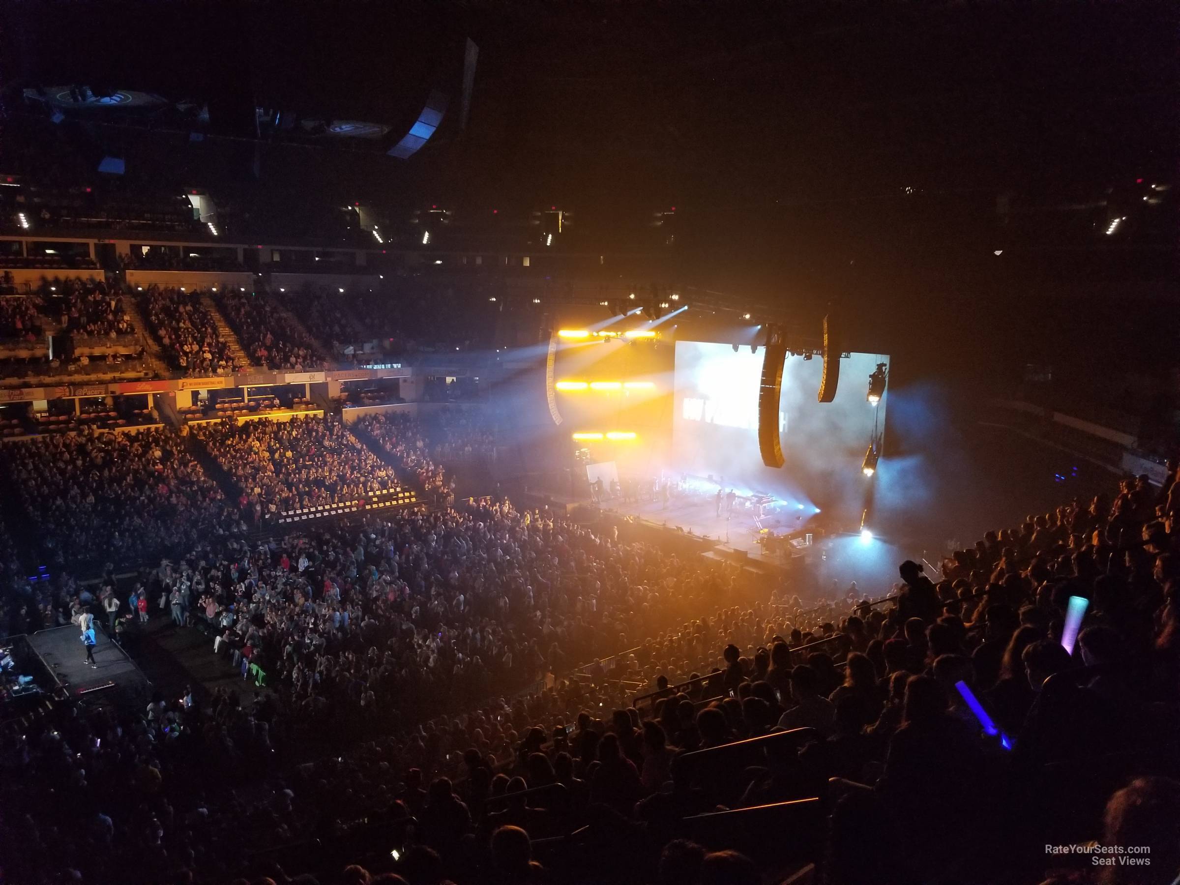 section 106, row 11 seat view  for concert - gainbridge fieldhouse