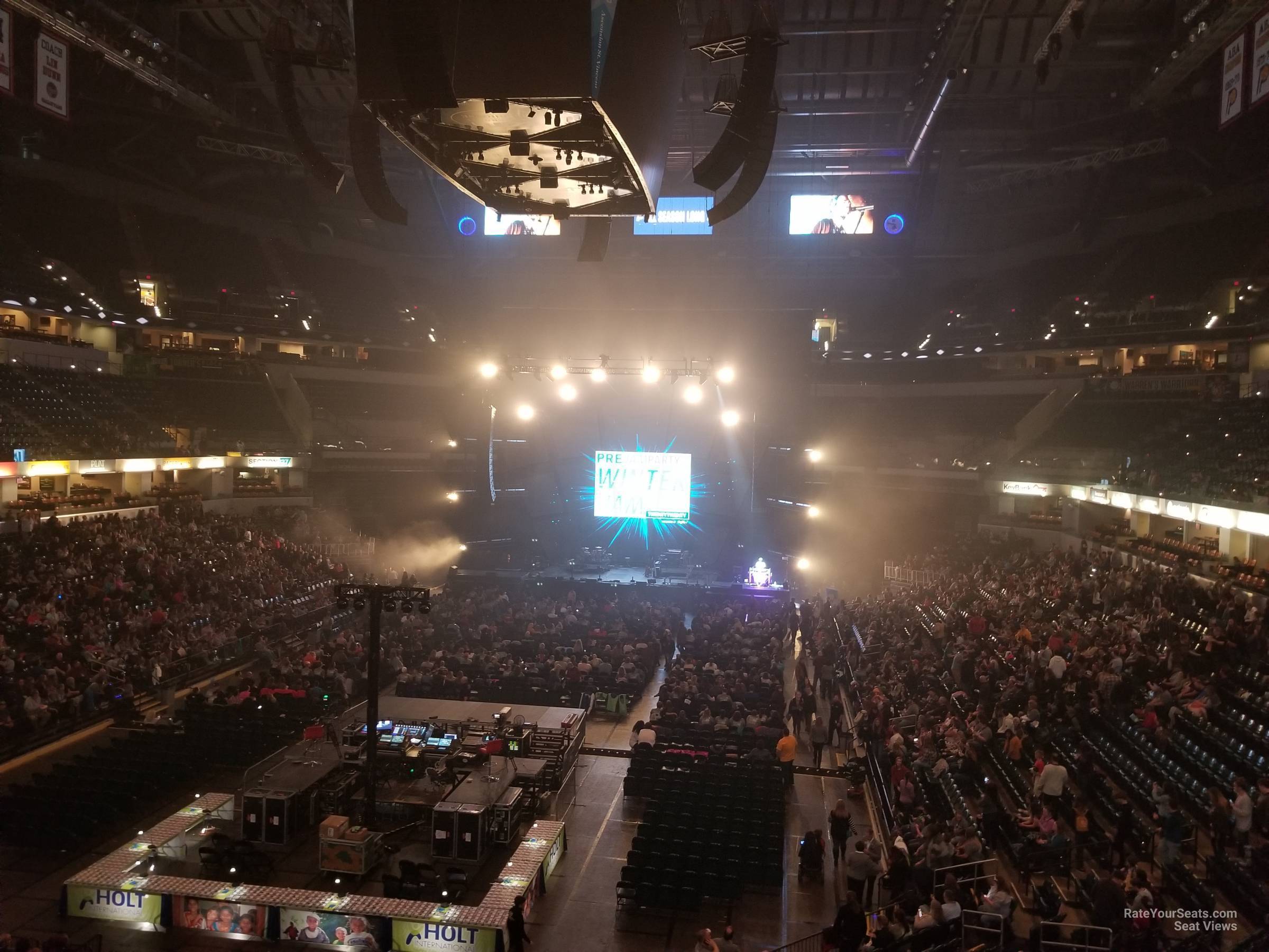 section 1, row 3 seat view  for concert - gainbridge fieldhouse