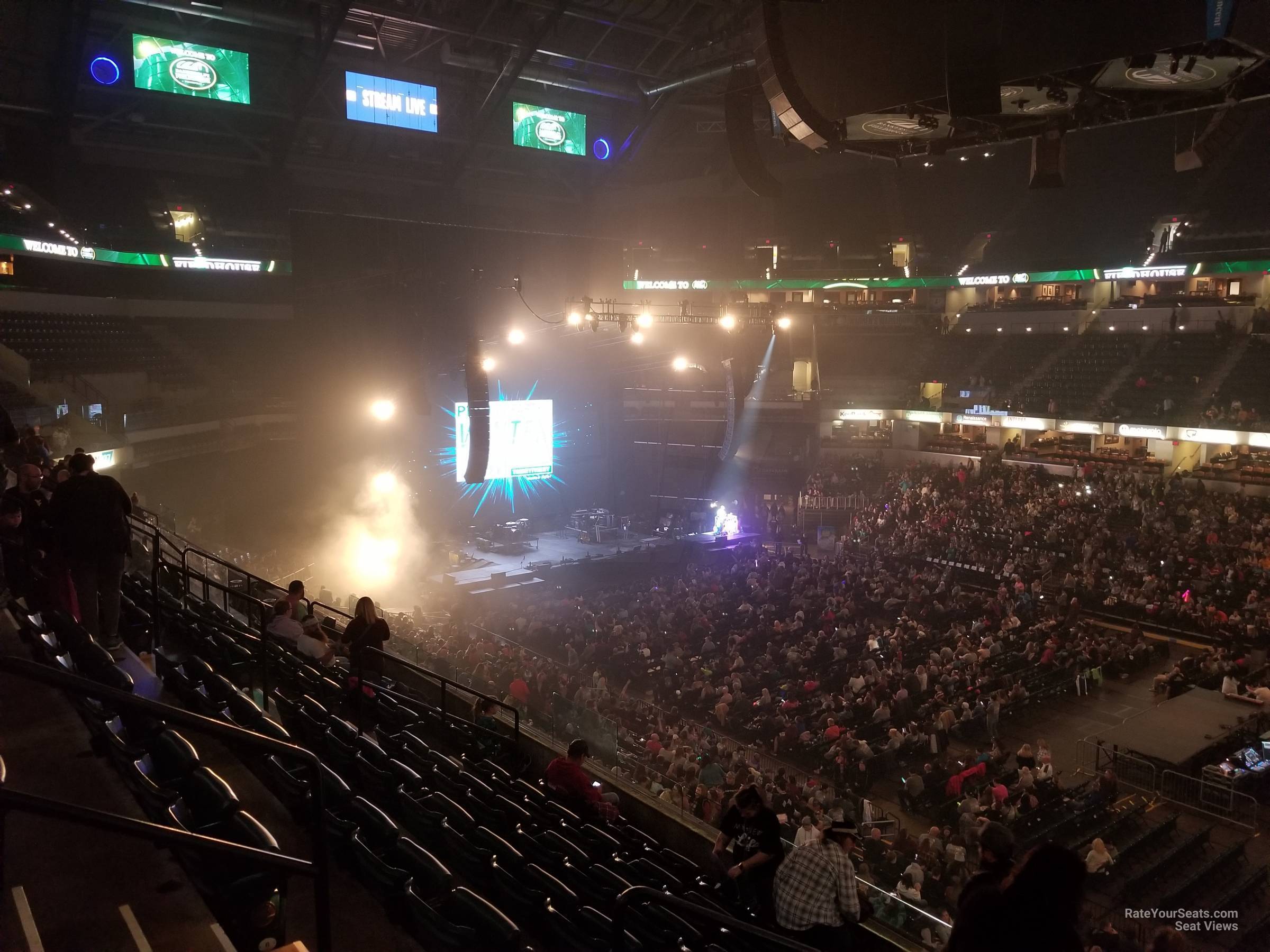 section 114, row 8 seat view  for concert - gainbridge fieldhouse