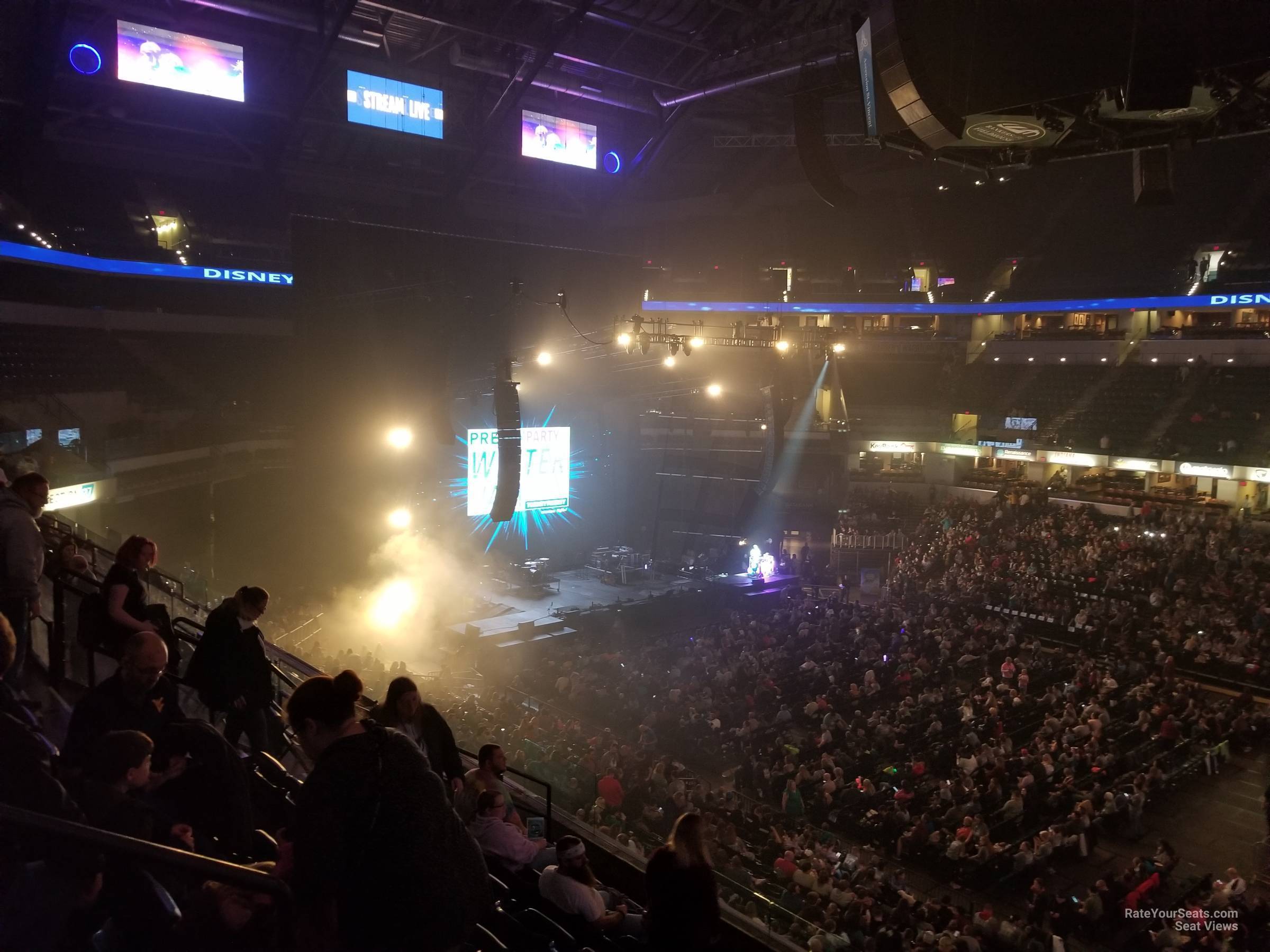section 115, row 8 seat view  for concert - gainbridge fieldhouse