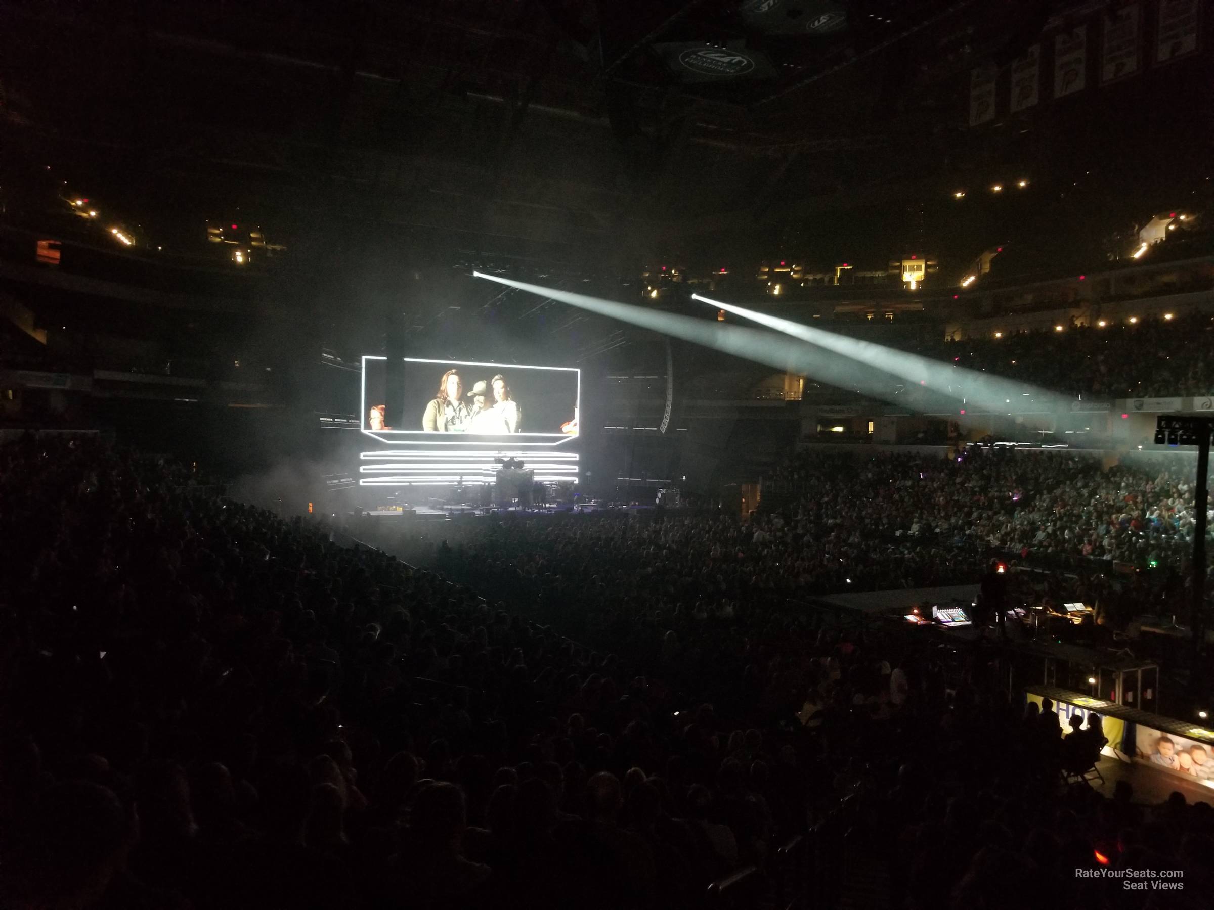 section 14, row 22 seat view  for concert - gainbridge fieldhouse