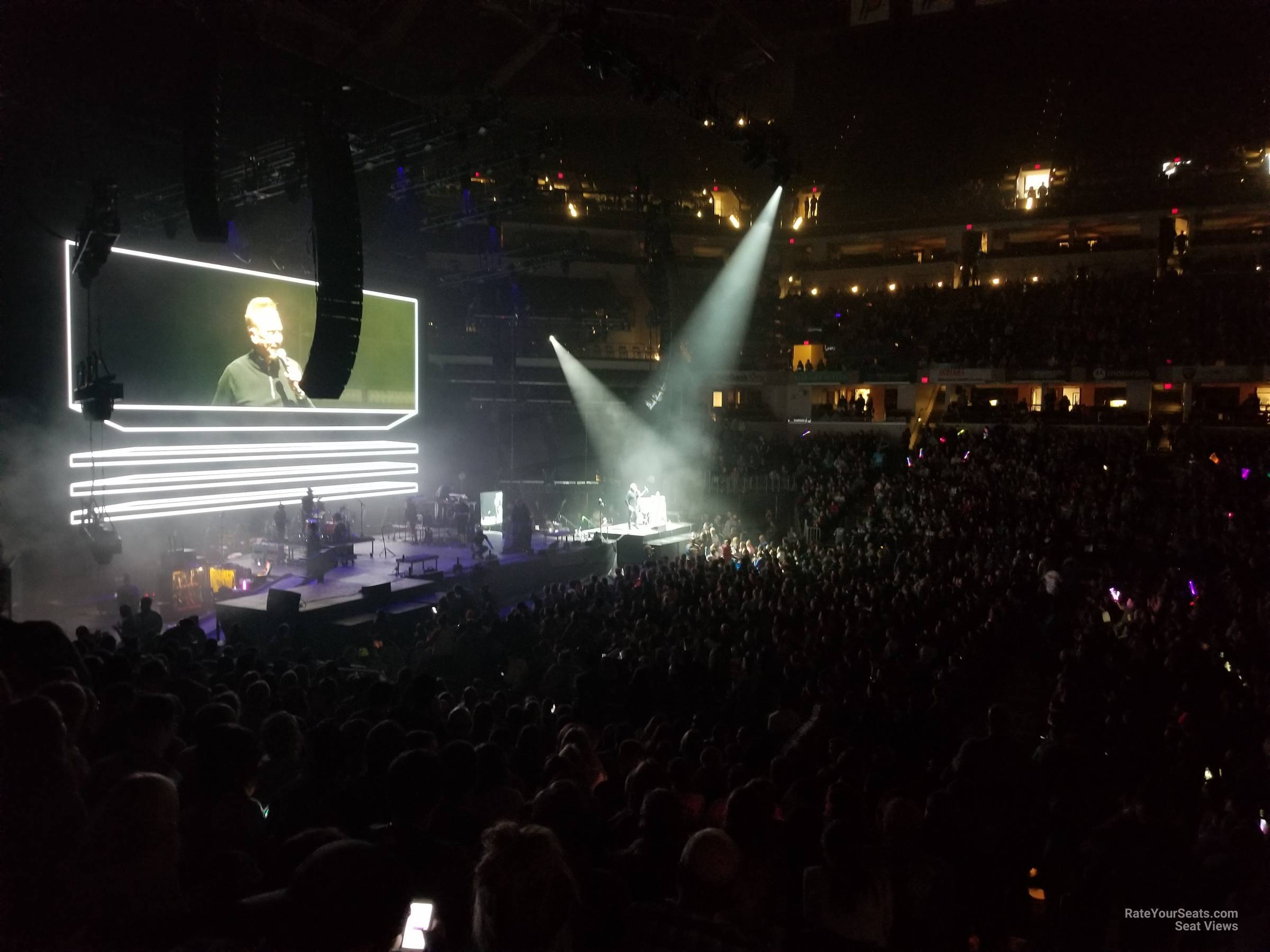 section 17, row 21 seat view  for concert - gainbridge fieldhouse