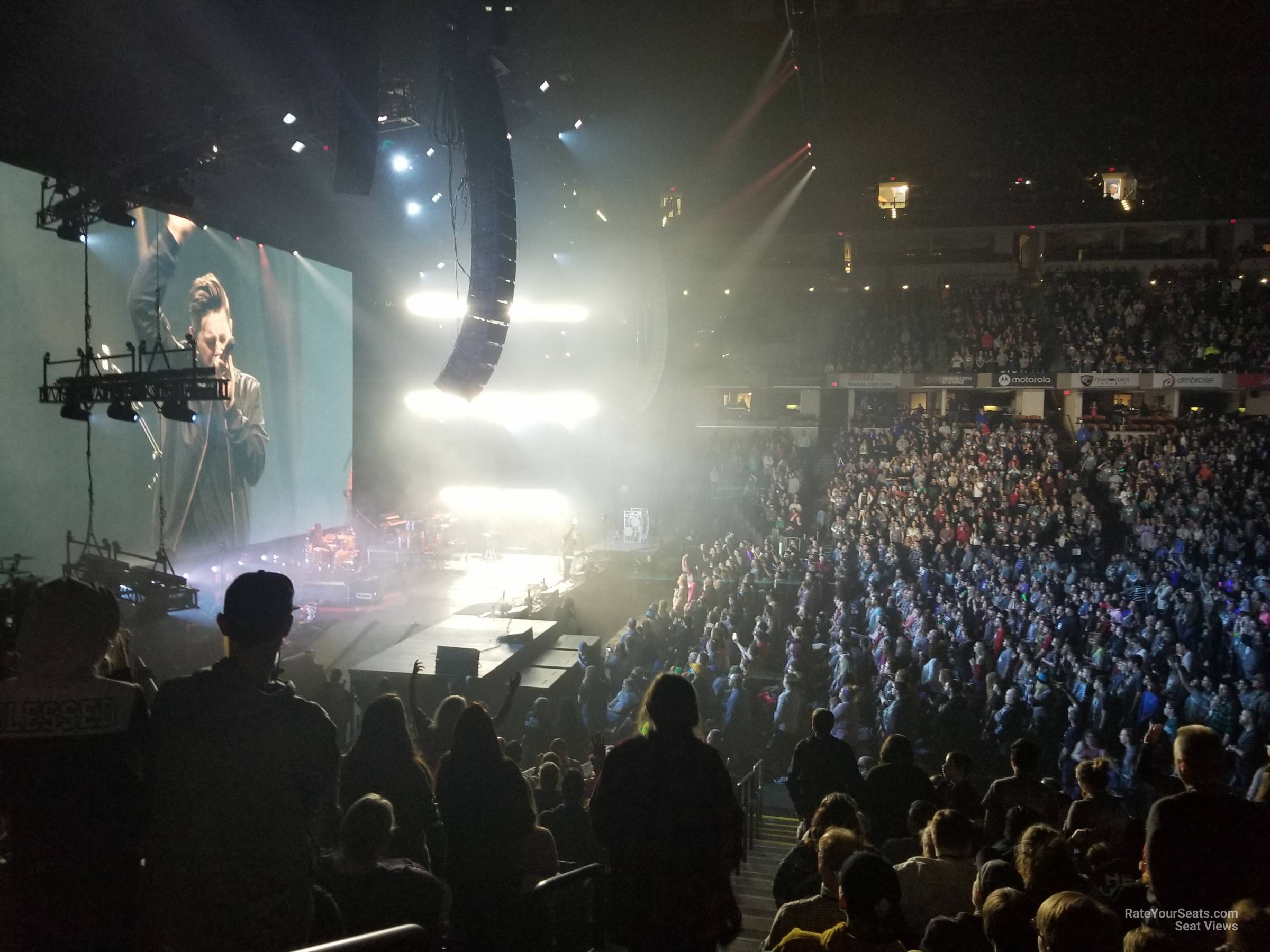 section 18, row 22 seat view  for concert - gainbridge fieldhouse