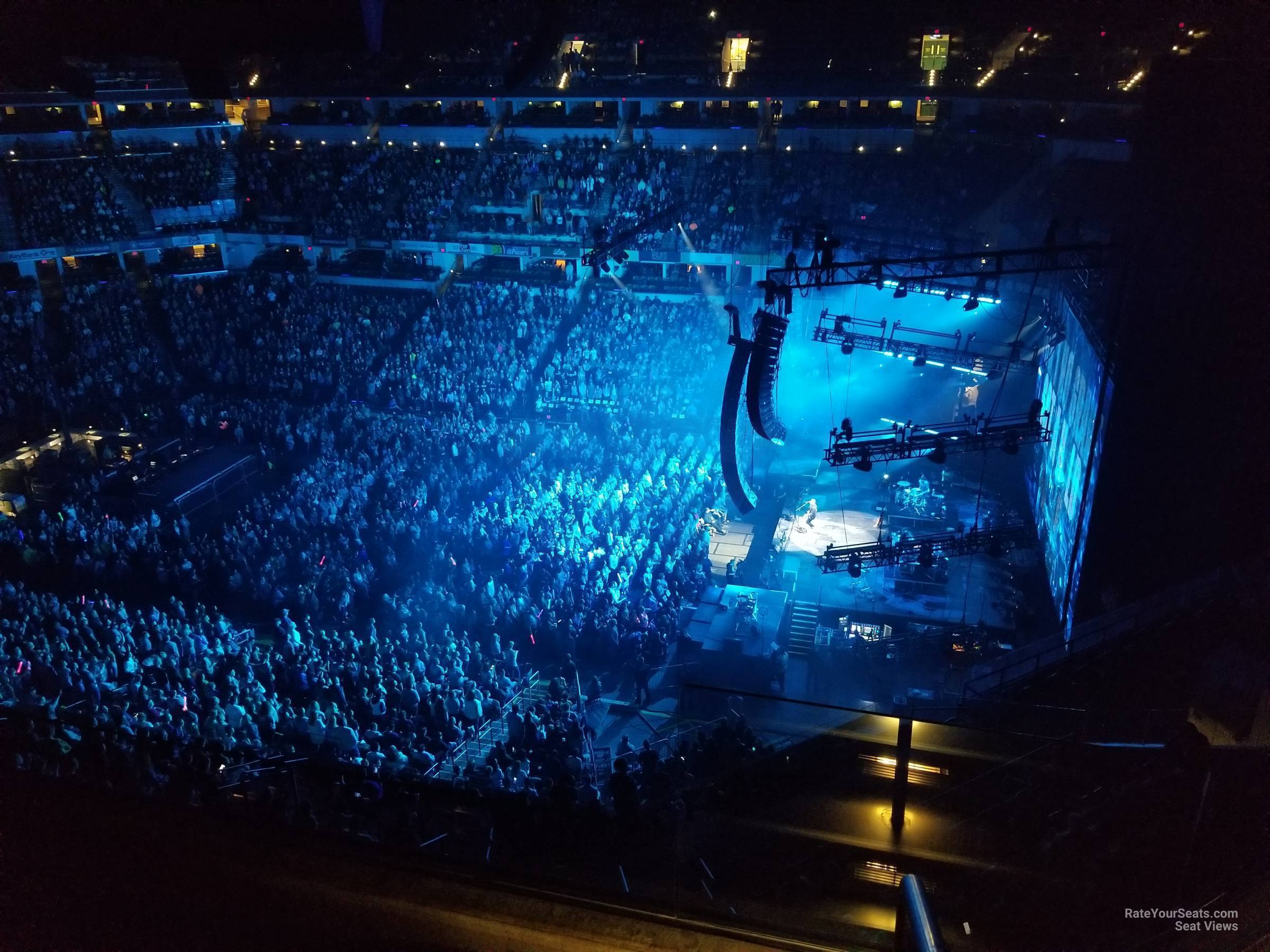 section 206, row 3 seat view  for concert - gainbridge fieldhouse