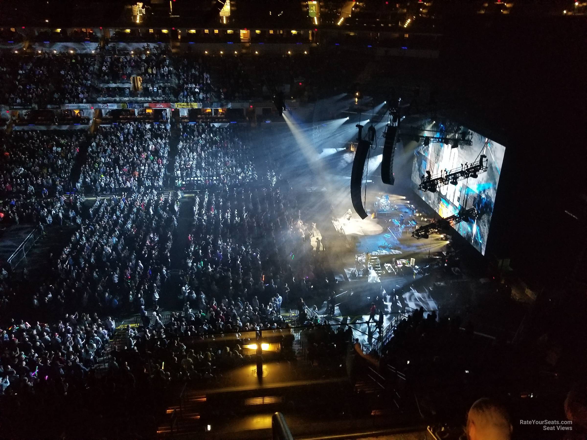 section 207, row 3 seat view  for concert - gainbridge fieldhouse