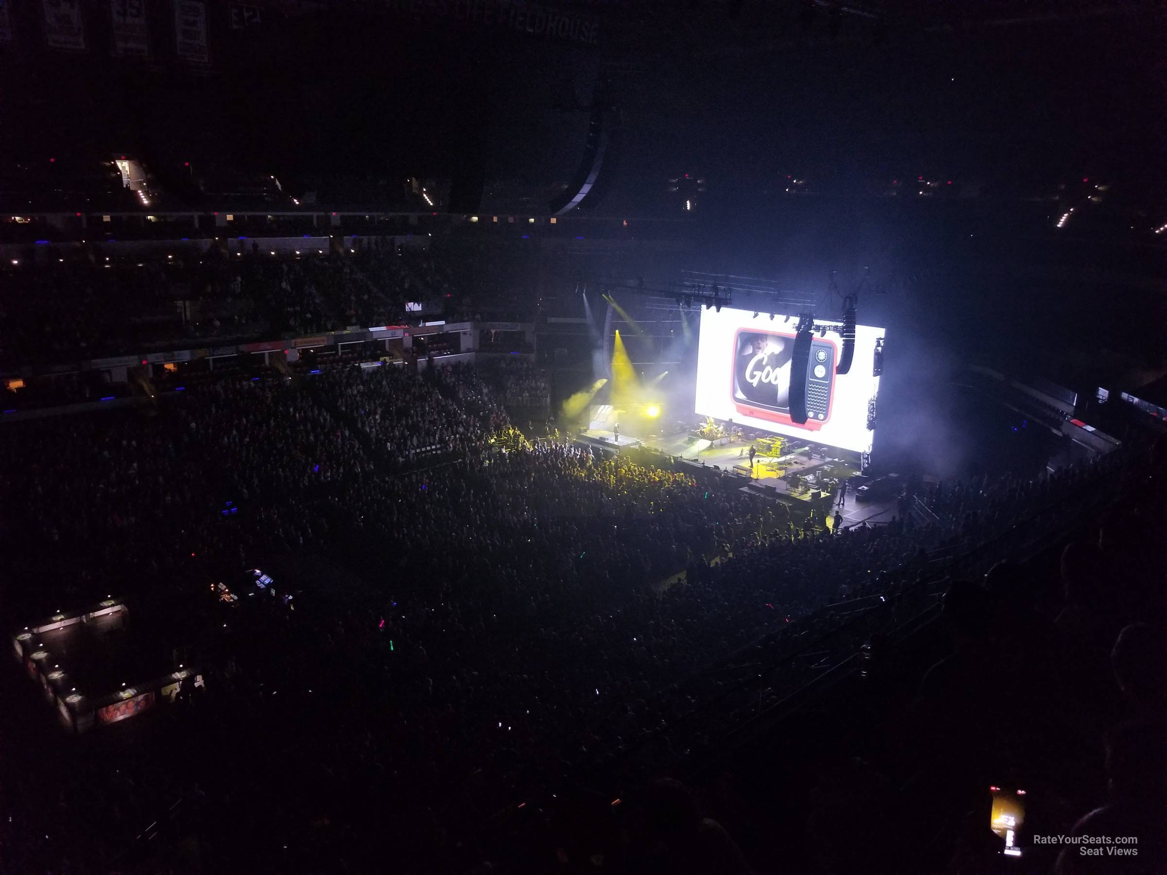 section 210, row 3 seat view  for concert - gainbridge fieldhouse