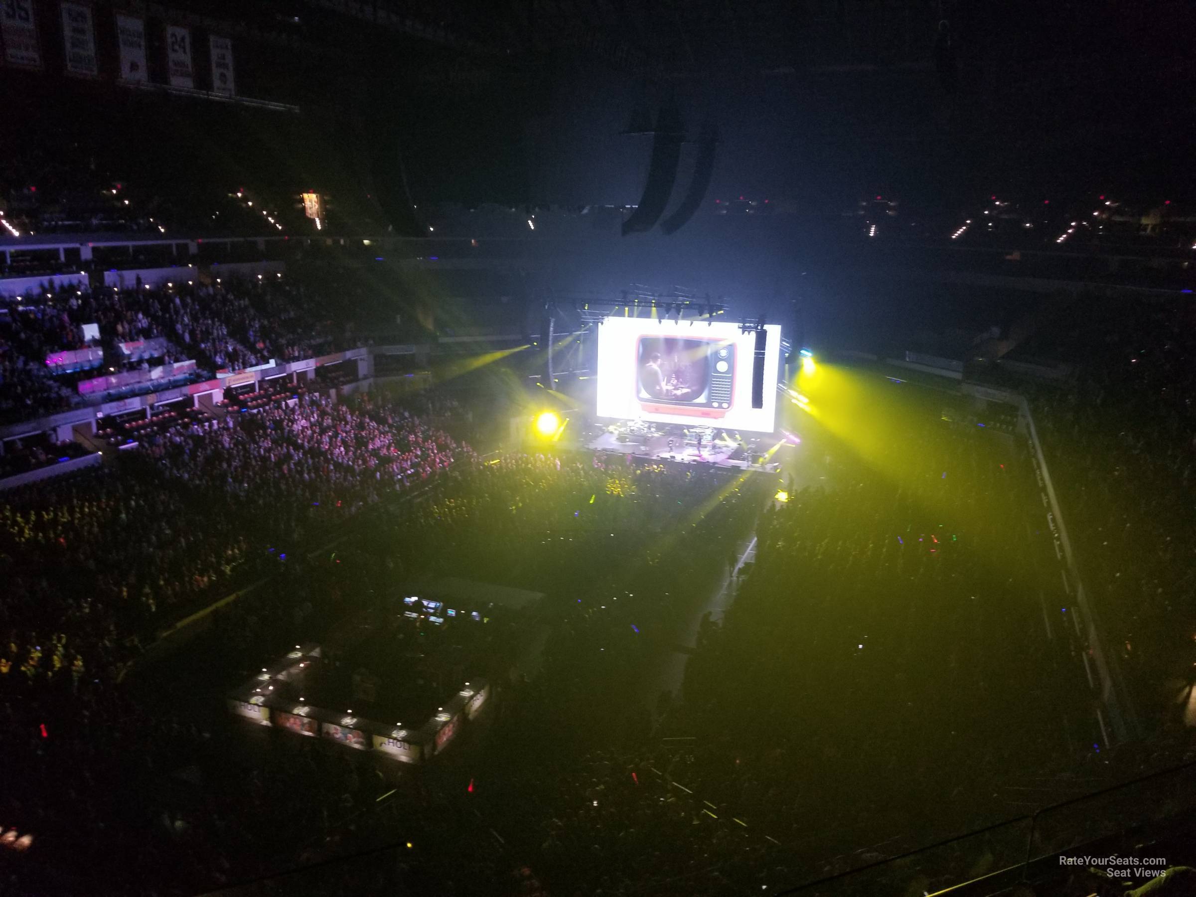 section 214, row 3 seat view  for concert - gainbridge fieldhouse