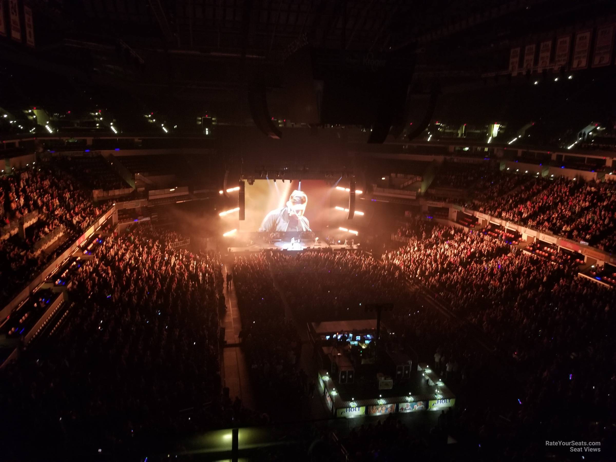 section 217, row 3 seat view  for concert - gainbridge fieldhouse