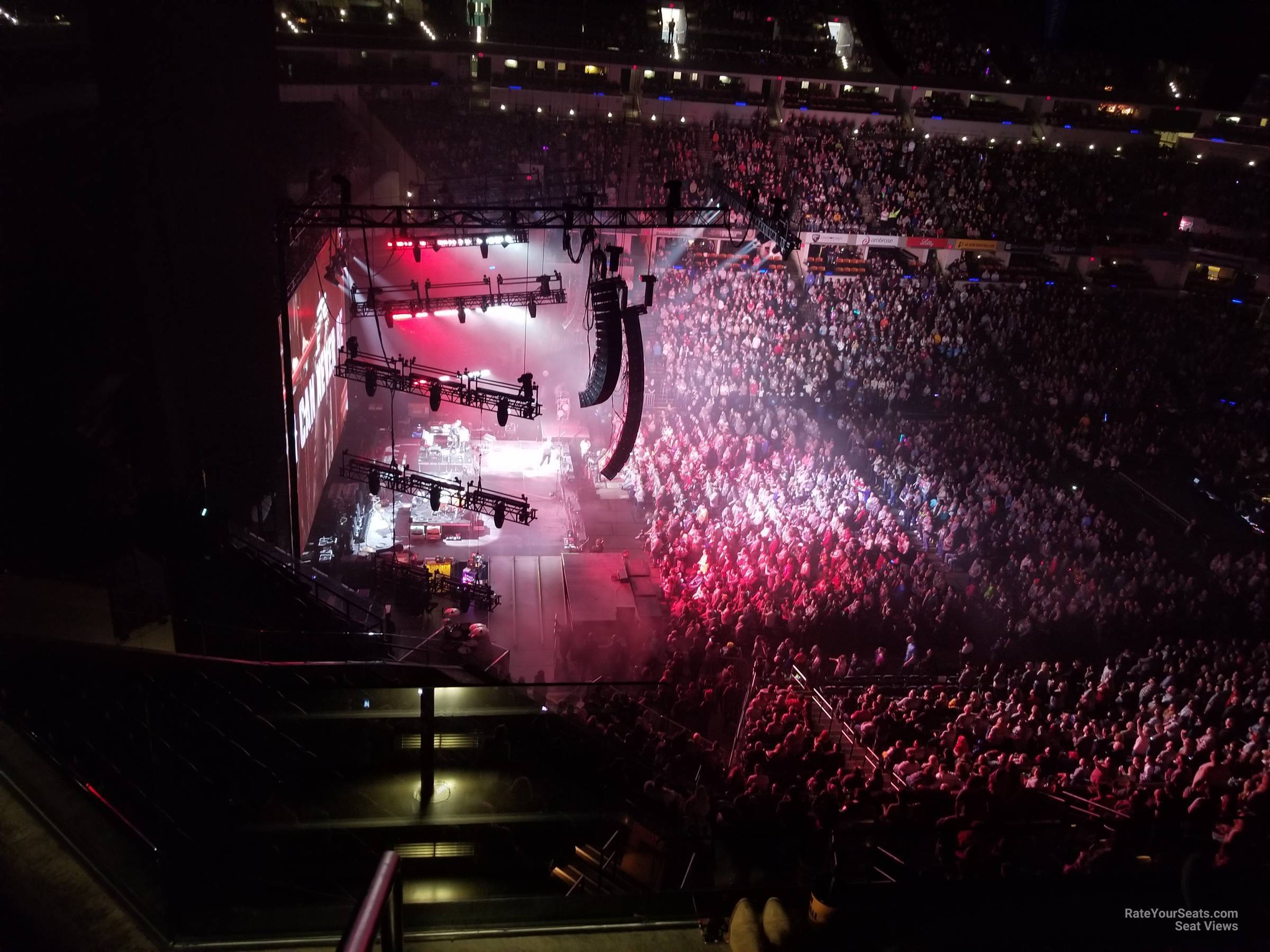 section 227, row 3 seat view  for concert - gainbridge fieldhouse