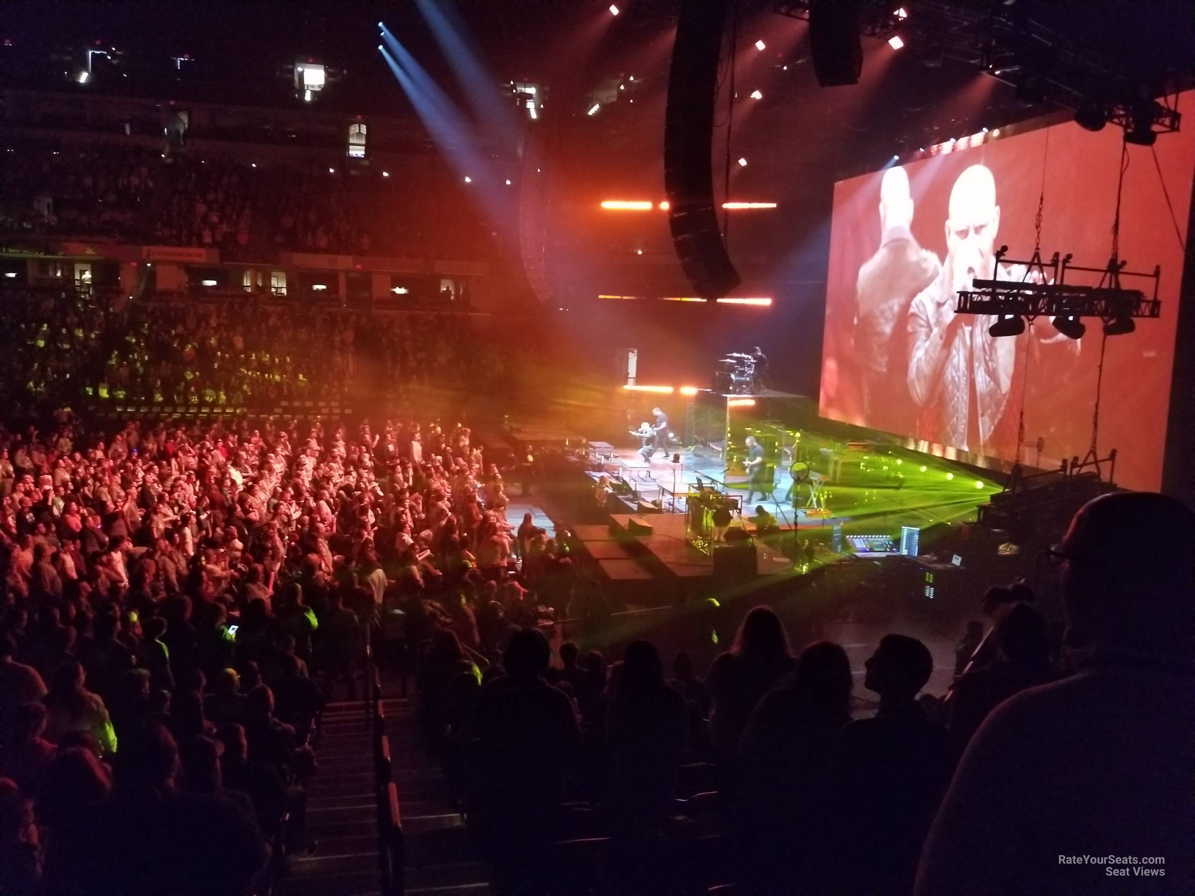 section 4, row 21 seat view  for concert - gainbridge fieldhouse