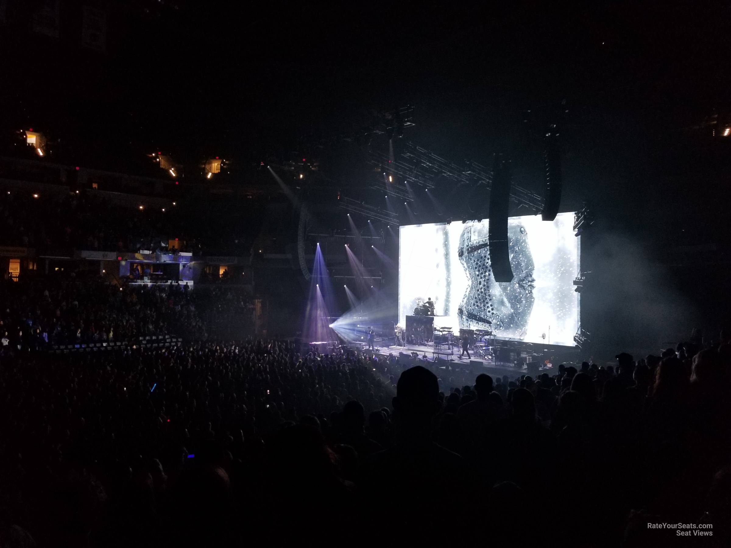 section 6, row 21 seat view  for concert - gainbridge fieldhouse