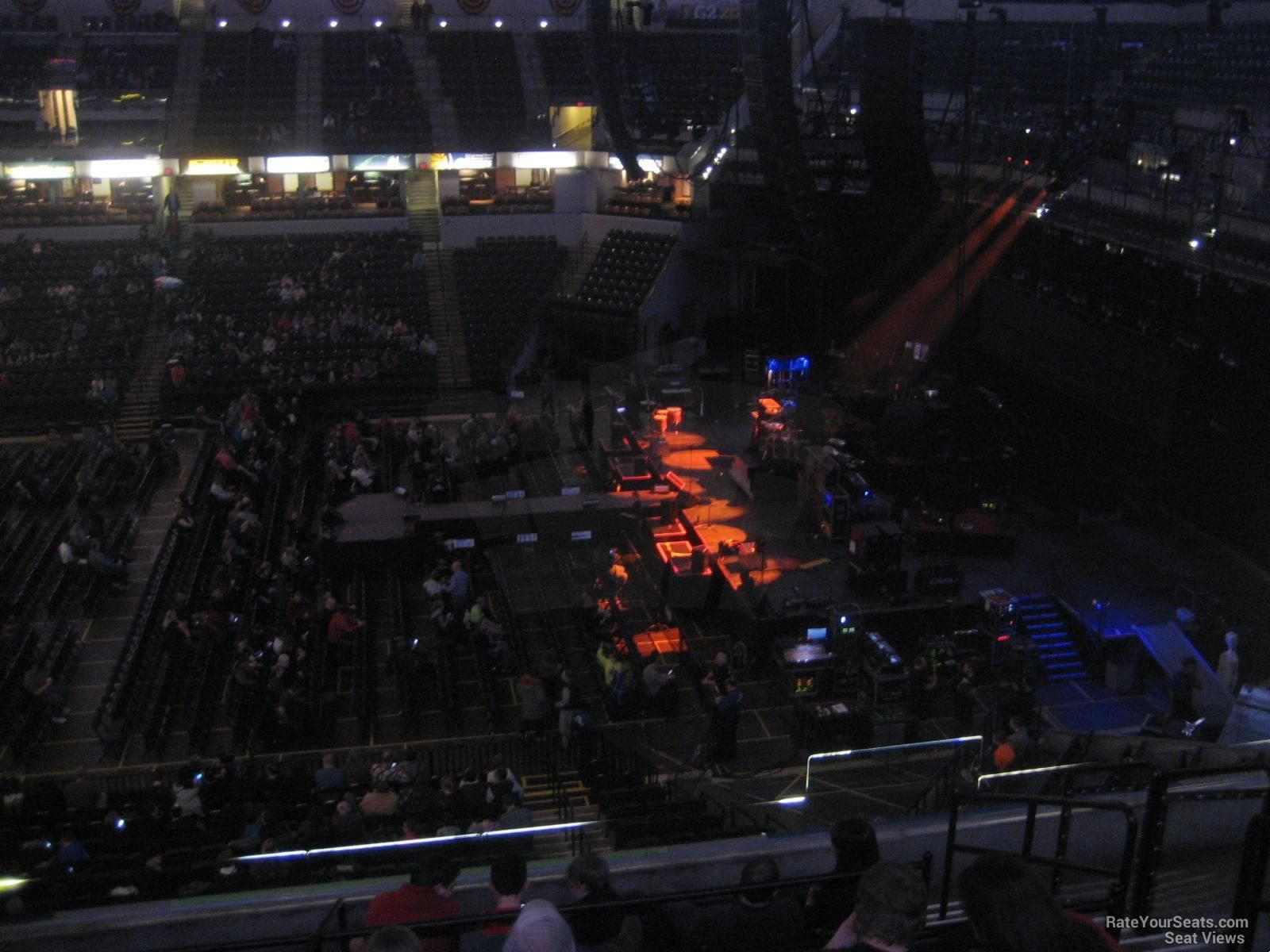 section 104 seat view  for concert - gainbridge fieldhouse