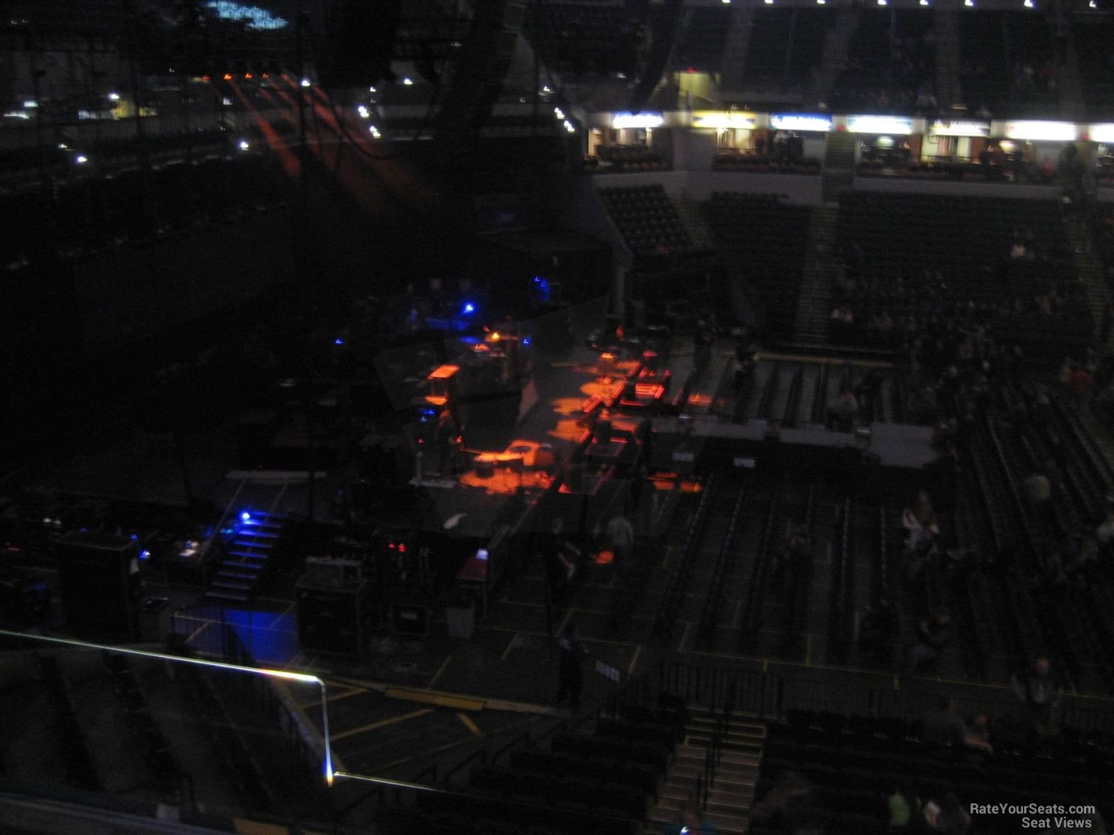 section 117 seat view  for concert - gainbridge fieldhouse