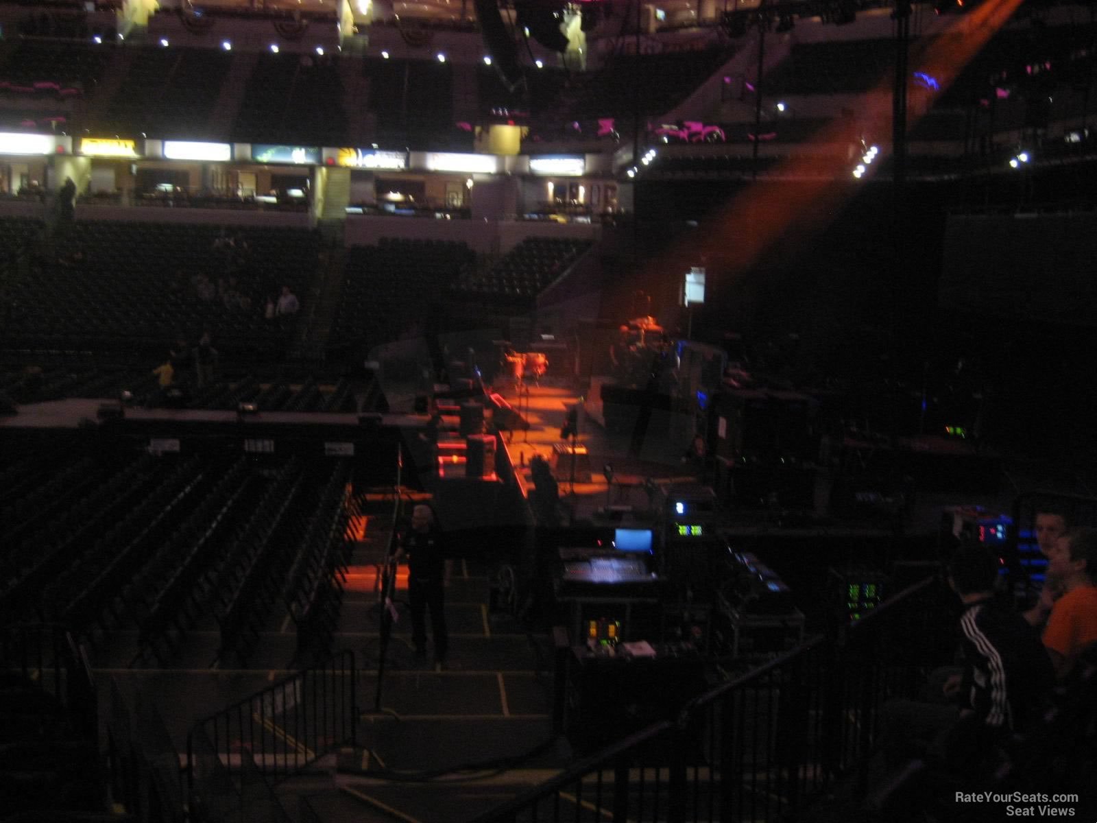 section 3, row 16 seat view  for concert - gainbridge fieldhouse