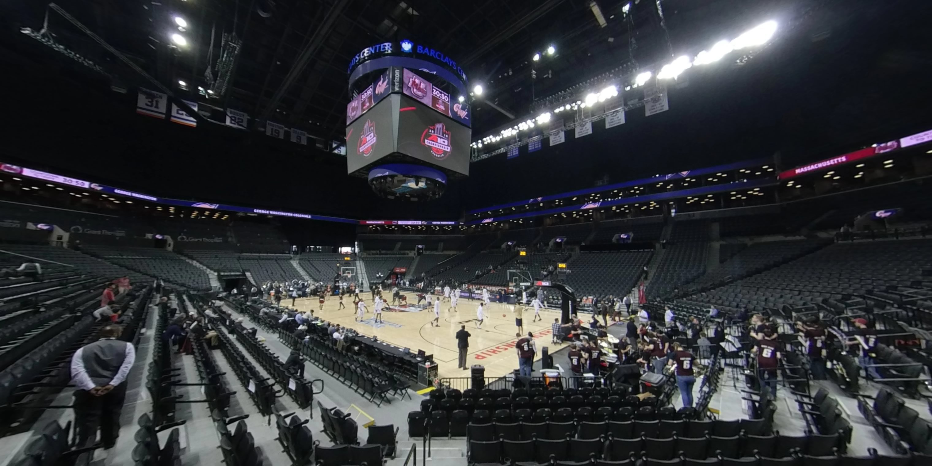 section 19 panoramic seat view  for basketball - barclays center