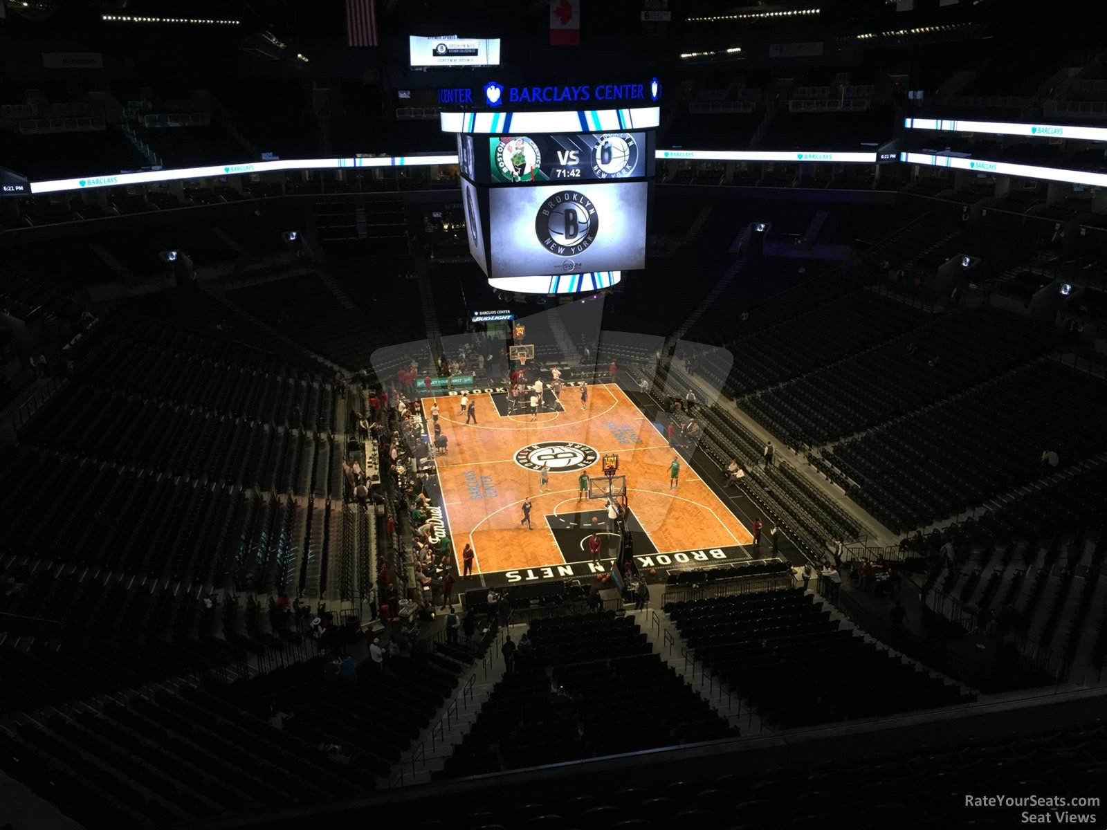 section 201, row 10 seat view  for basketball - barclays center