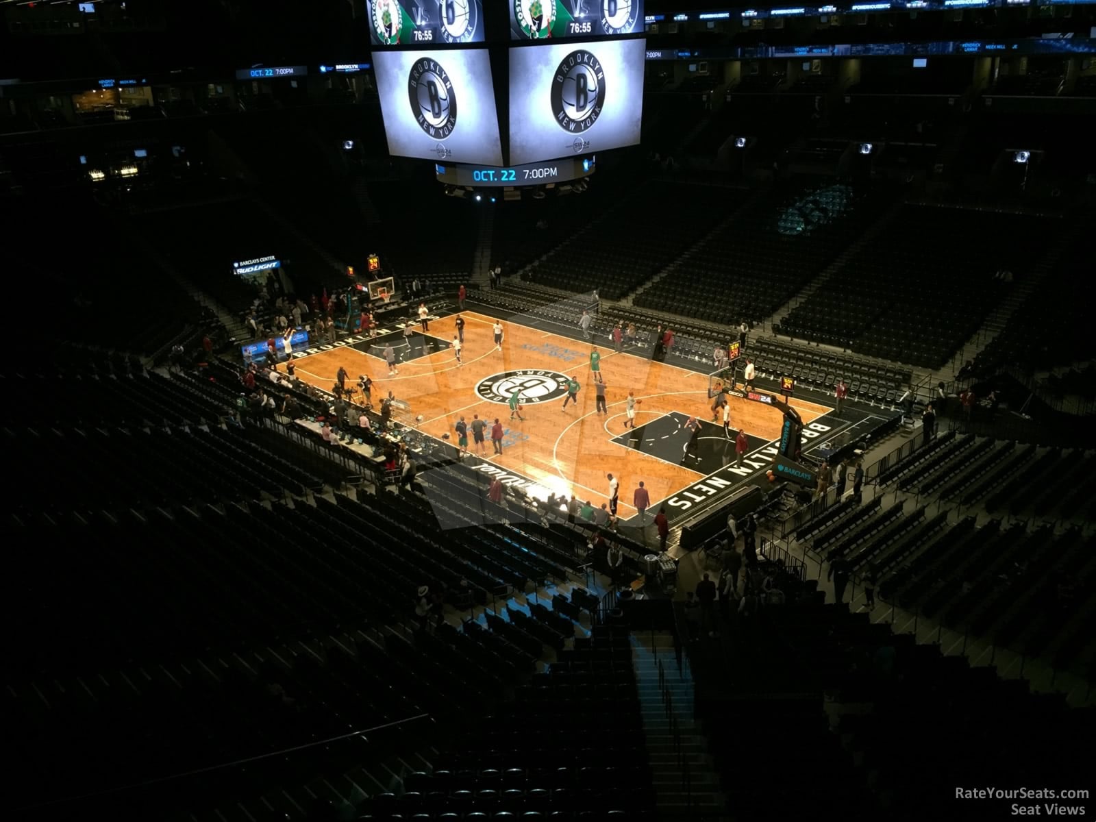 section 204, row 3 seat view  for basketball - barclays center