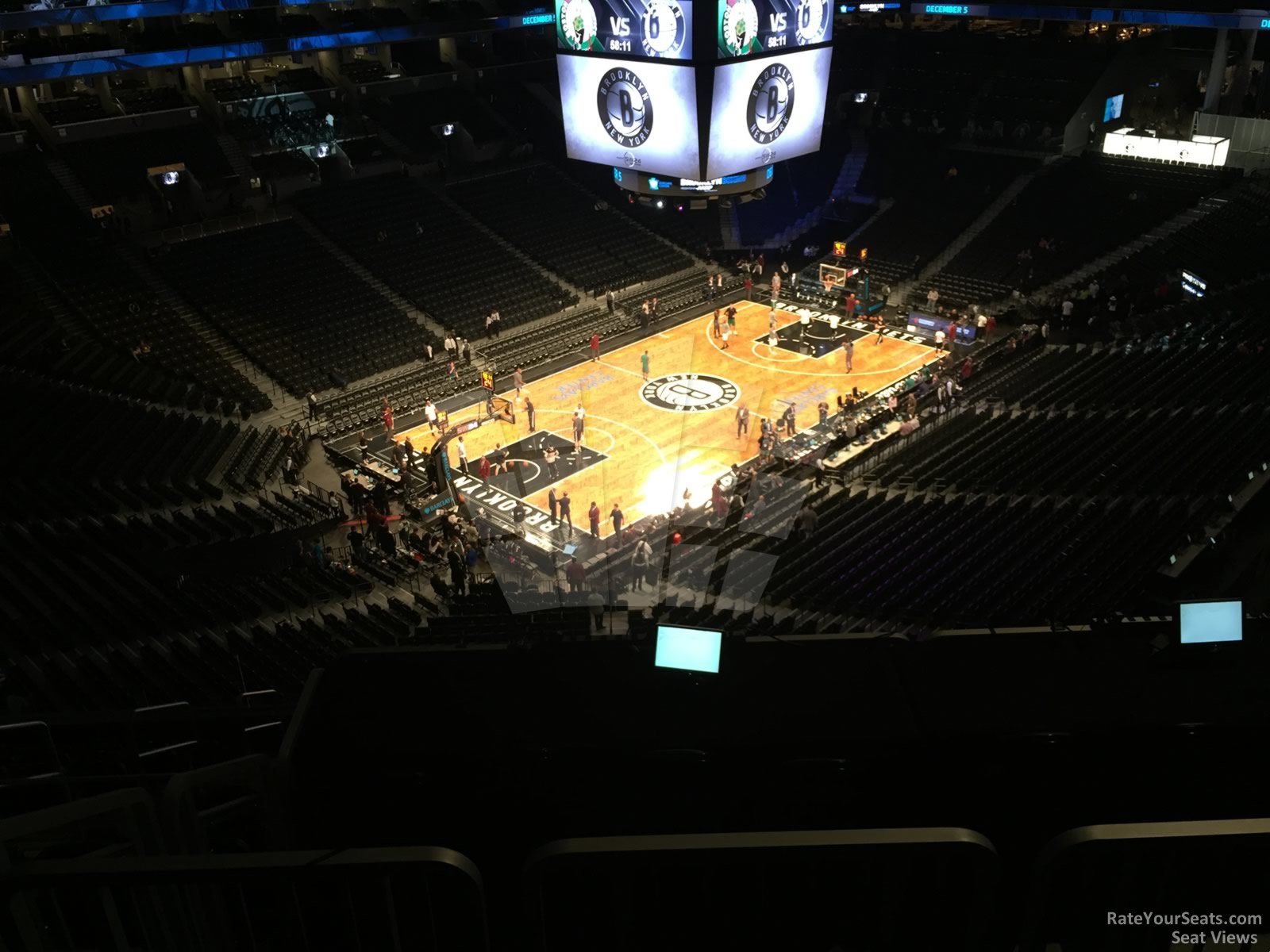 section 212, row 10 seat view  for basketball - barclays center