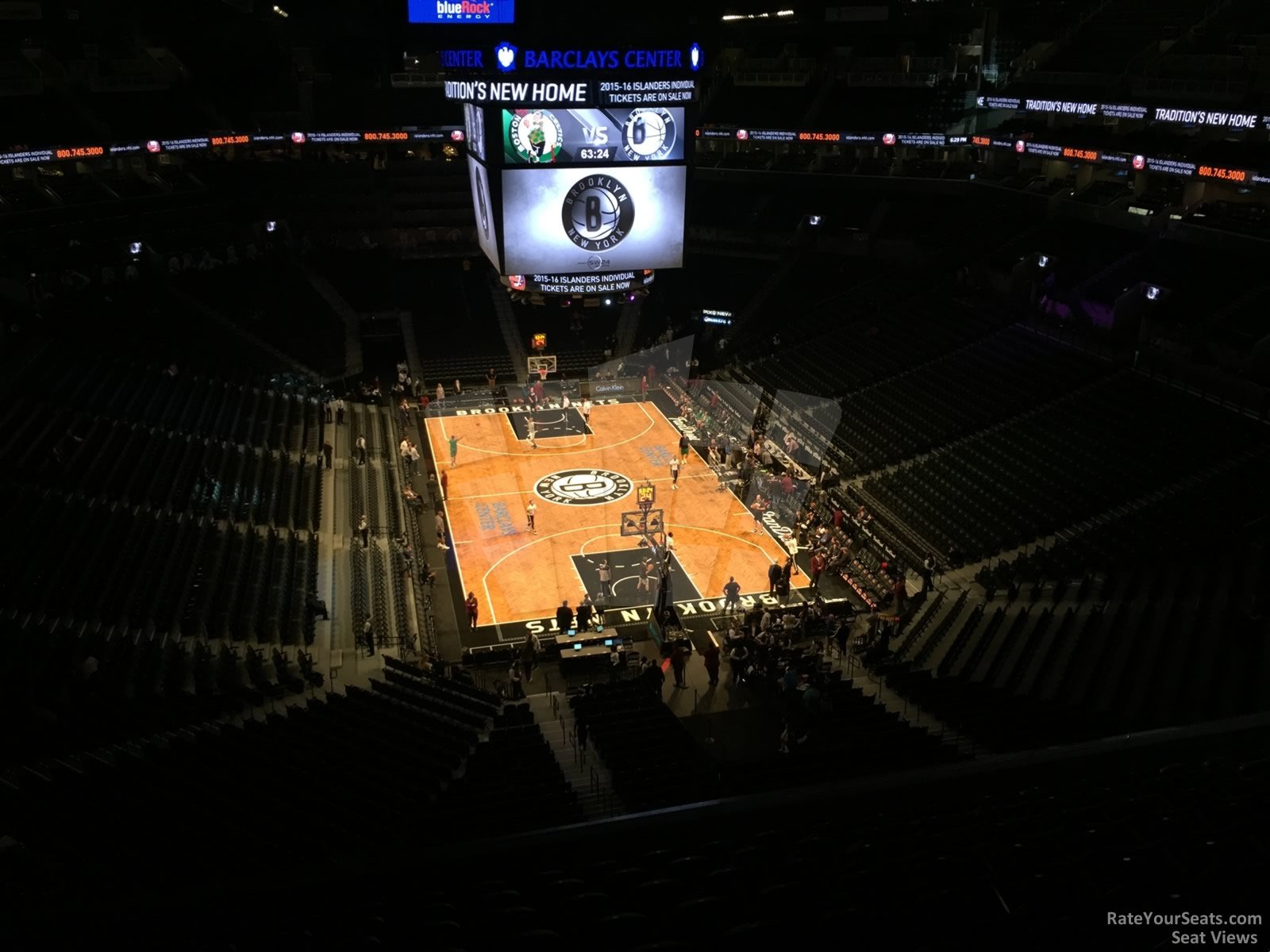 section 217, row 10 seat view  for basketball - barclays center