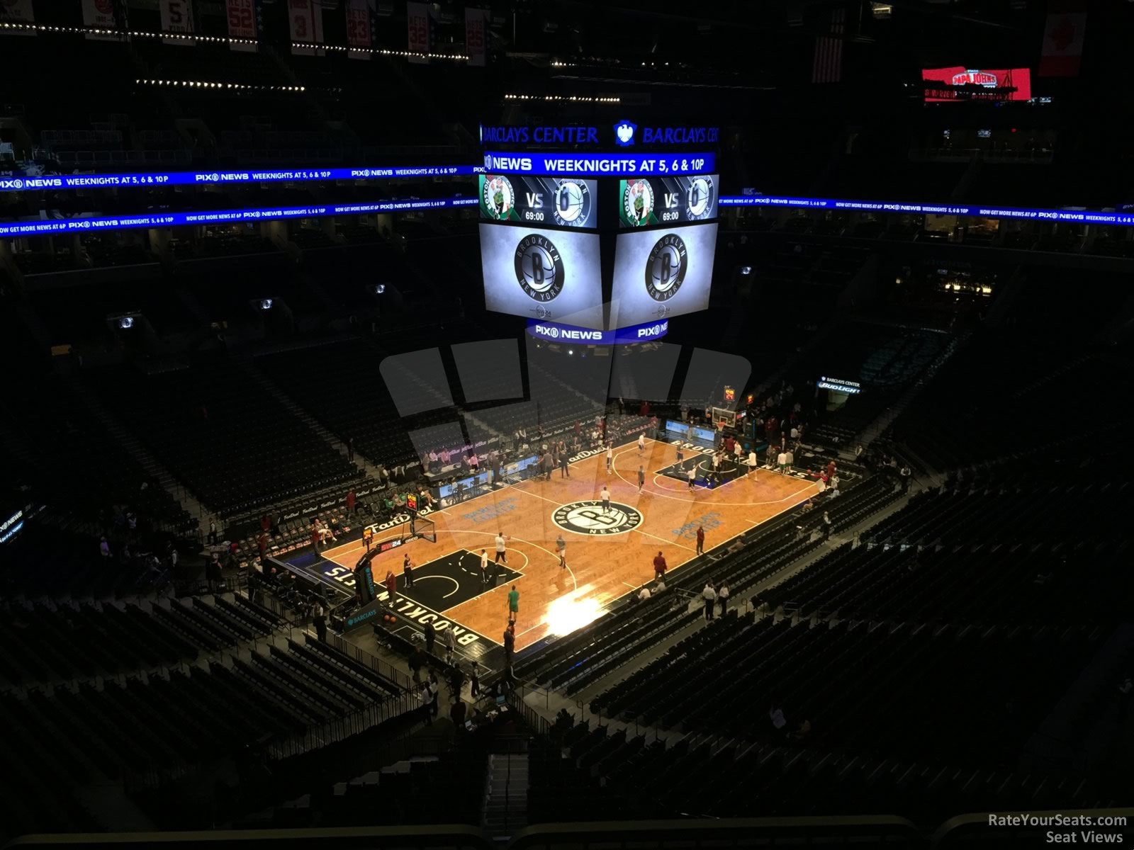 section 228, row 10 seat view  for basketball - barclays center