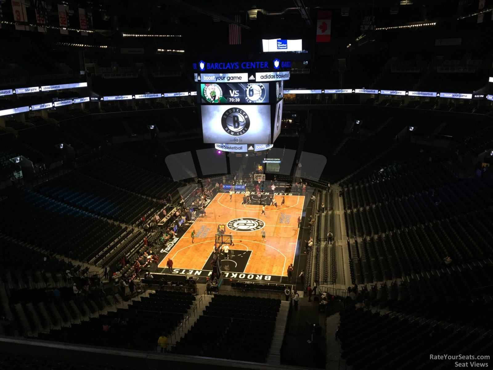 section 231, row 10 seat view  for basketball - barclays center