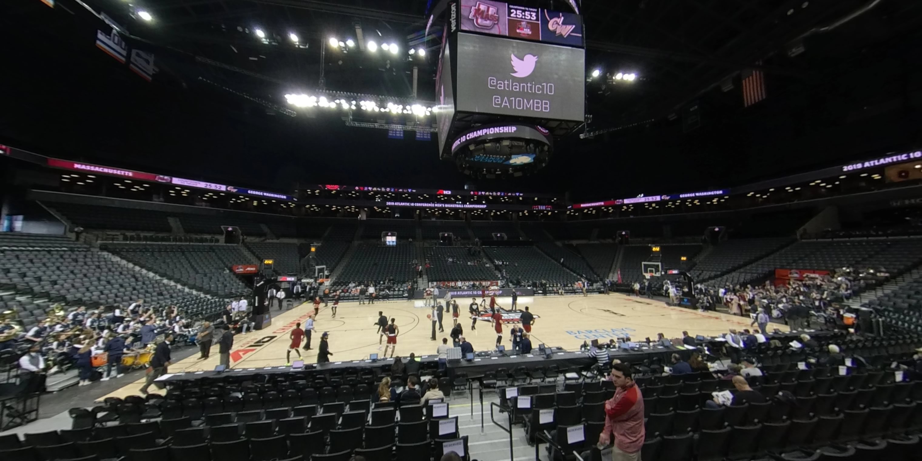 section 24 panoramic seat view  for basketball - barclays center