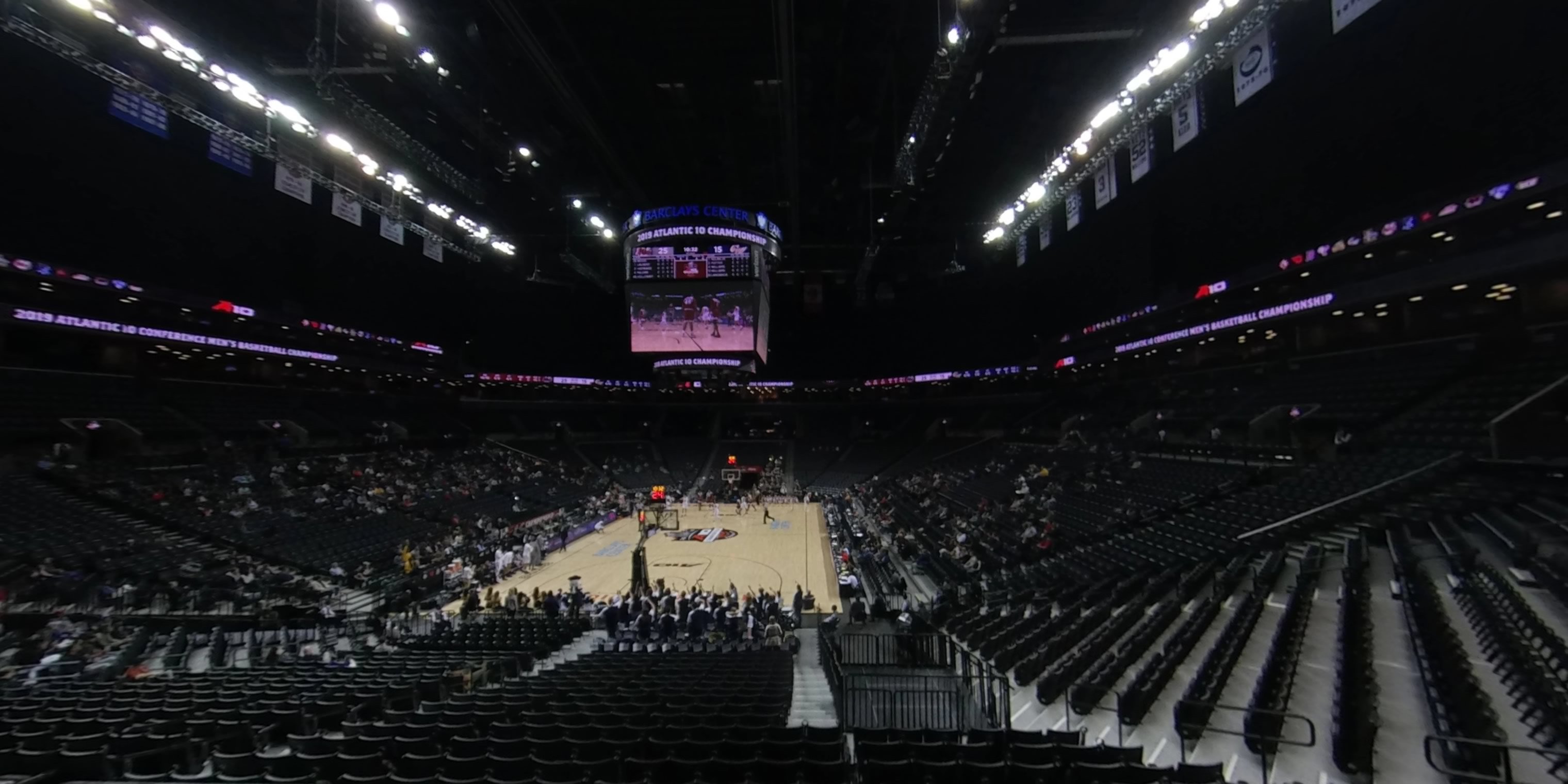 loge box 4 panoramic seat view  for basketball - barclays center