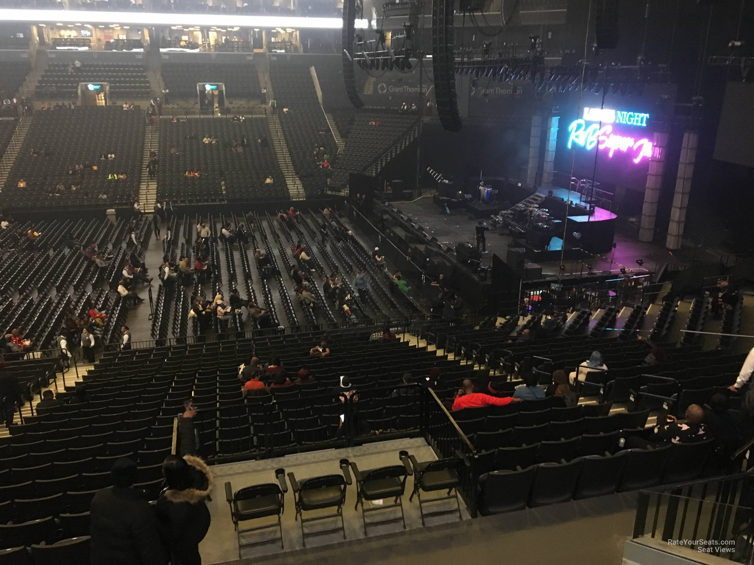 section 107, row 6 seat view  for concert - barclays center