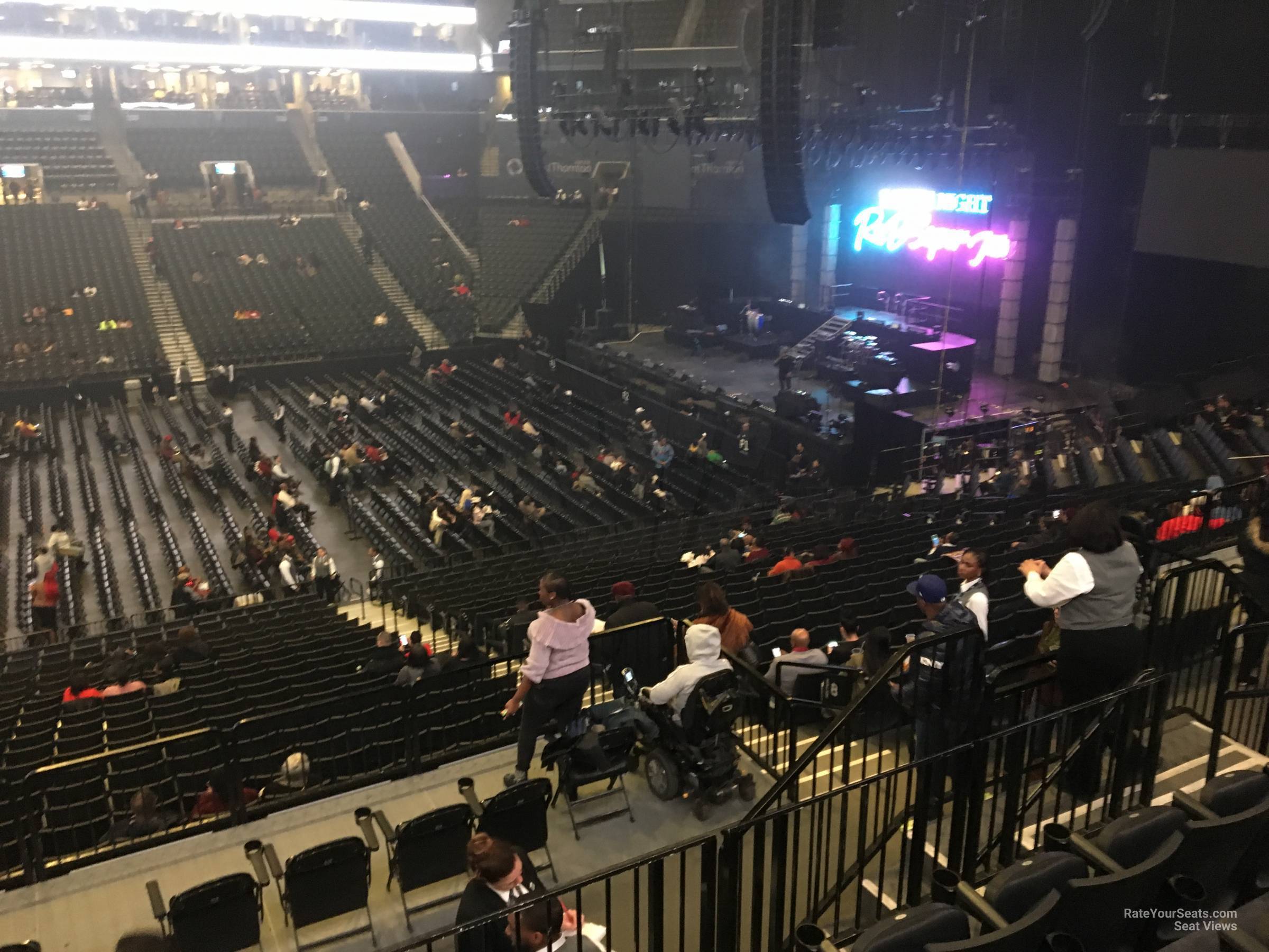 section 108, row 6 seat view  for concert - barclays center