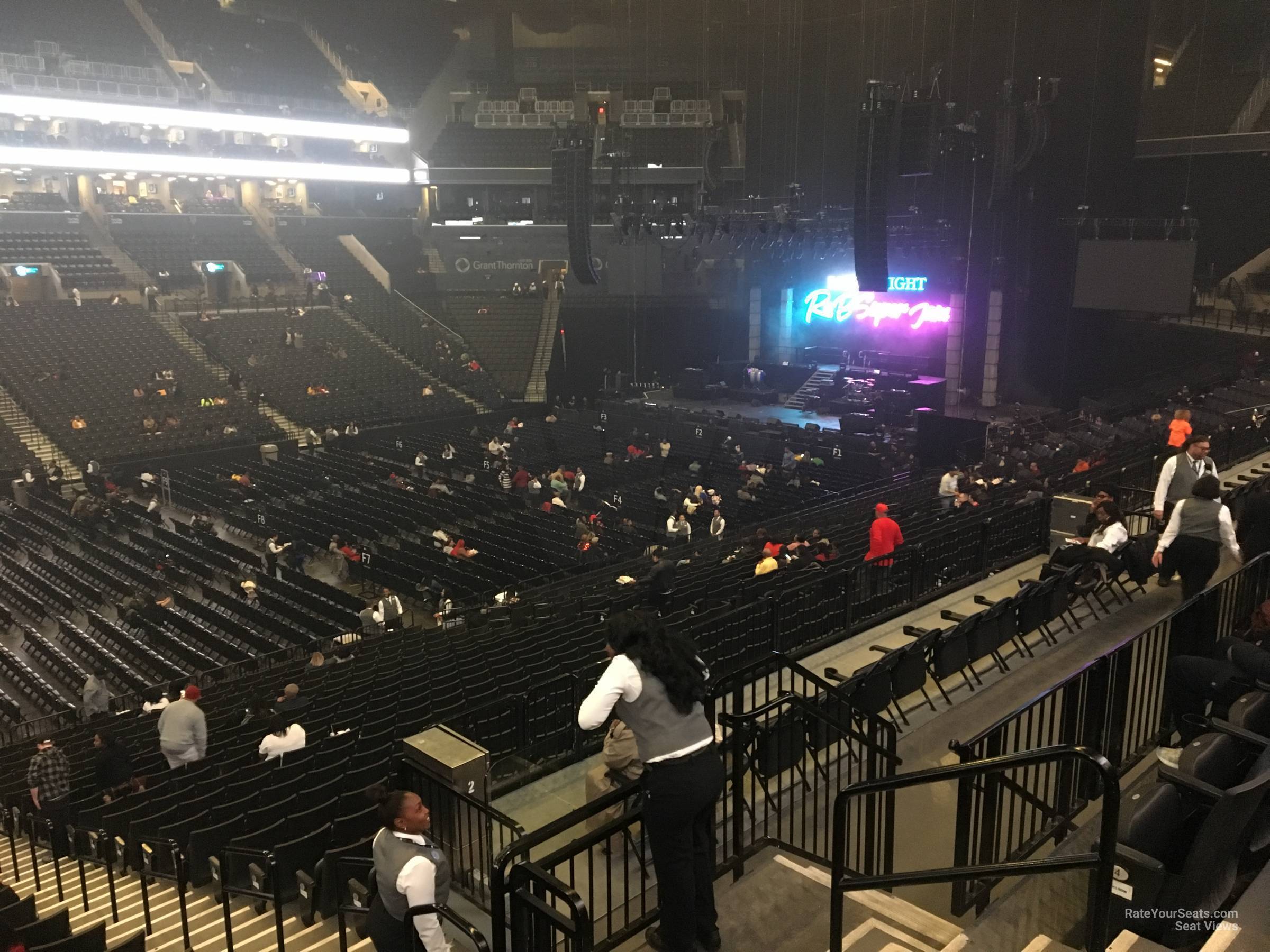section 110, row 6 seat view  for concert - barclays center