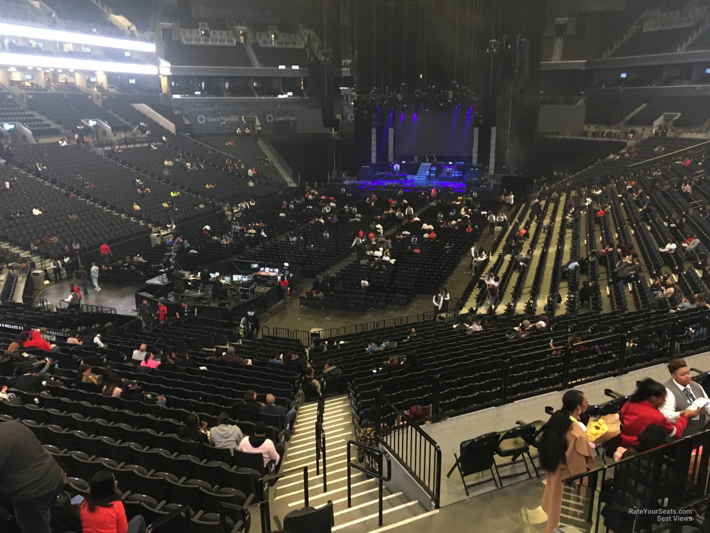 section 114, row 6 seat view  for concert - barclays center