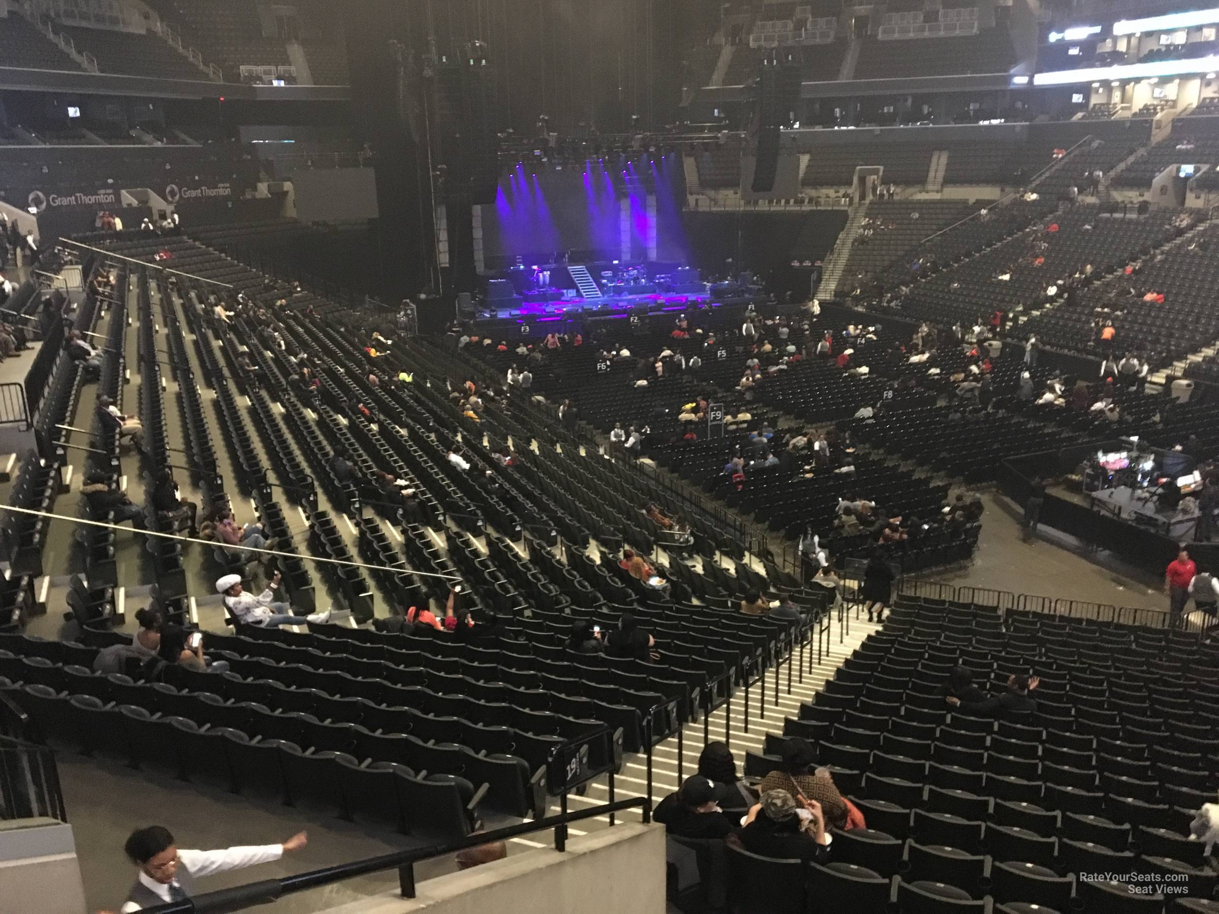 section 120, row 6 seat view  for concert - barclays center