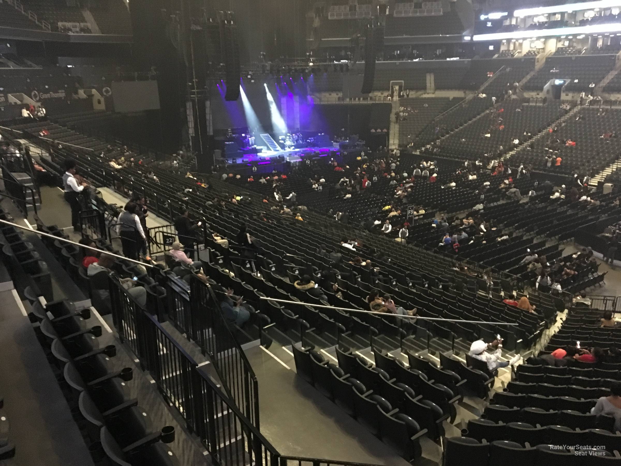 section 121, row 6 seat view  for concert - barclays center